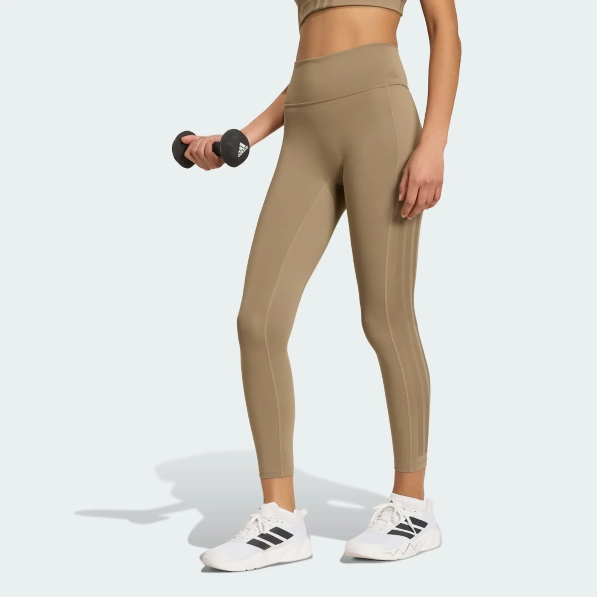 adidas Optime Workout 3-Stripes 7/8 Leggings