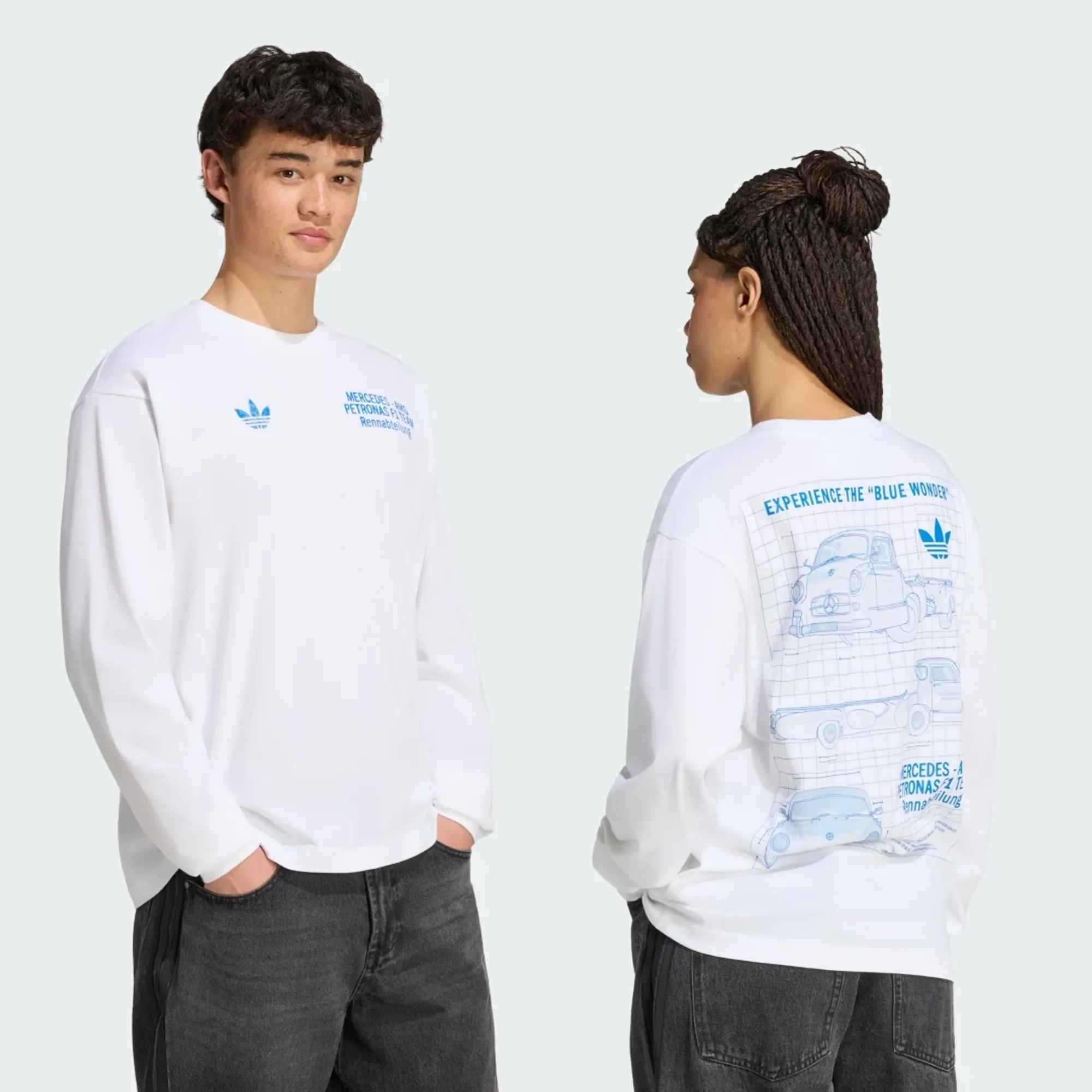 adidas MERCEDES - AMG PETRONAS FORMULA 1 TEAM BLUE WONDER LONGSLEEVE T-Shirt