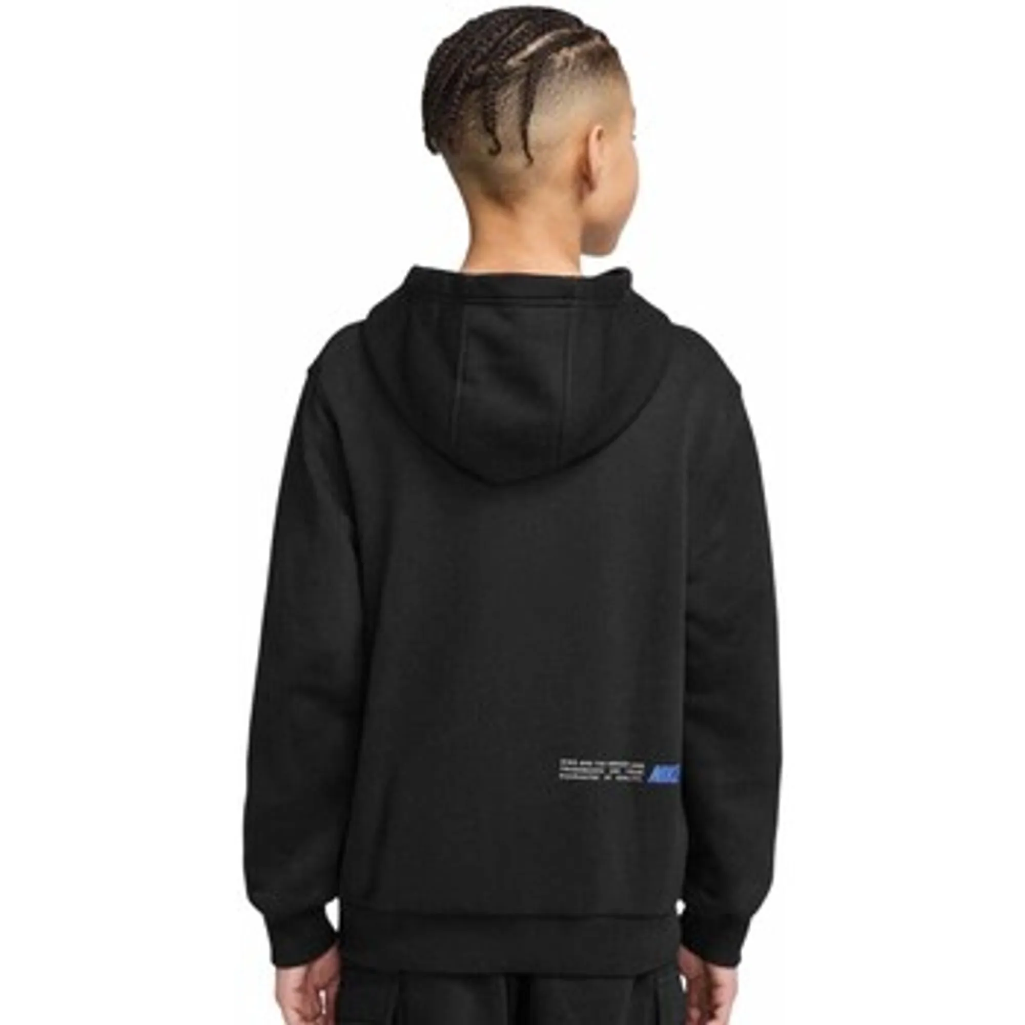 Nike  Club  girls's Children's fleece jacket in Black