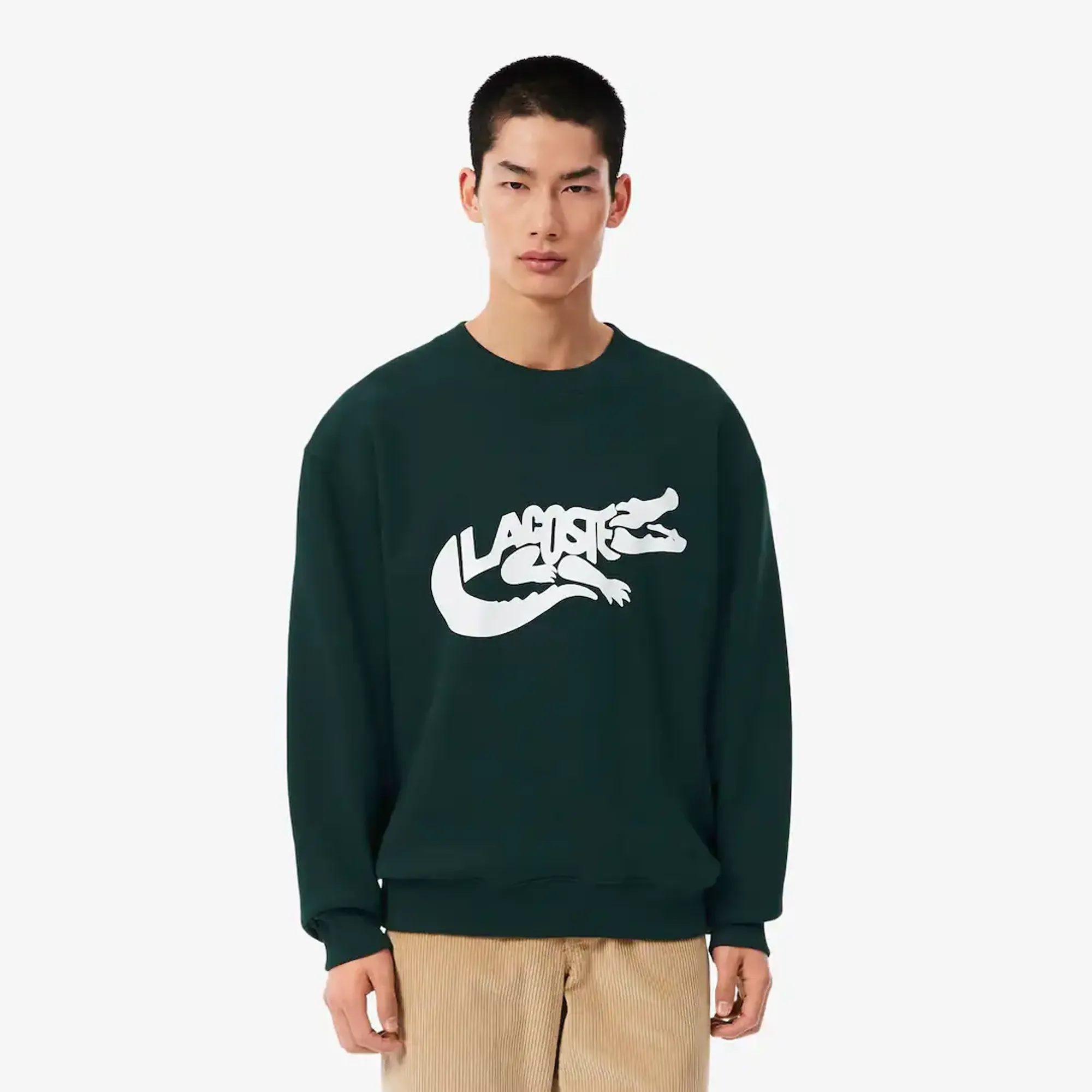 Lacoste French Made Cotton Sweatshirt - Sinople Green