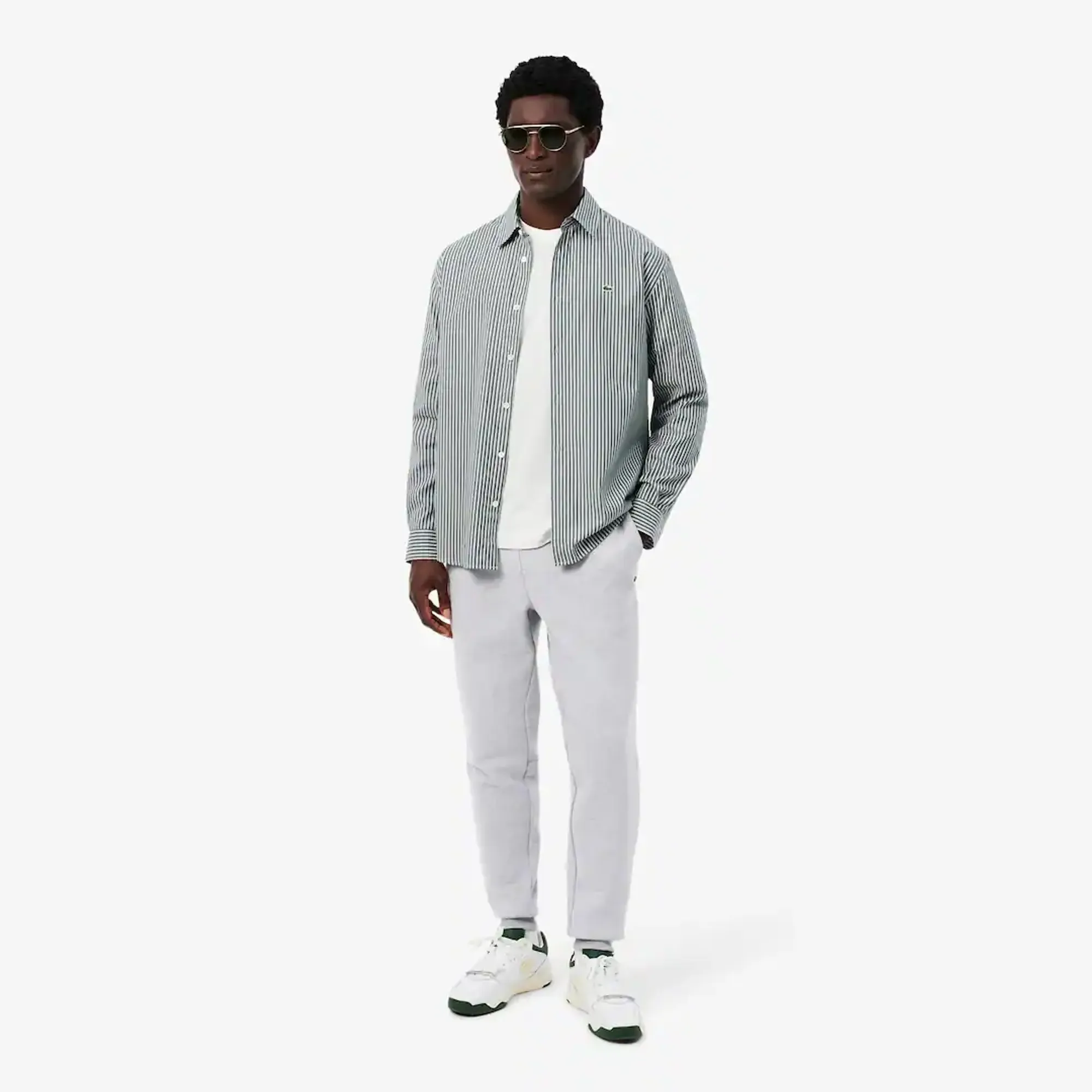 Lacoste Tapered Fit Fleece Sweatpants - Light Heathered Grey