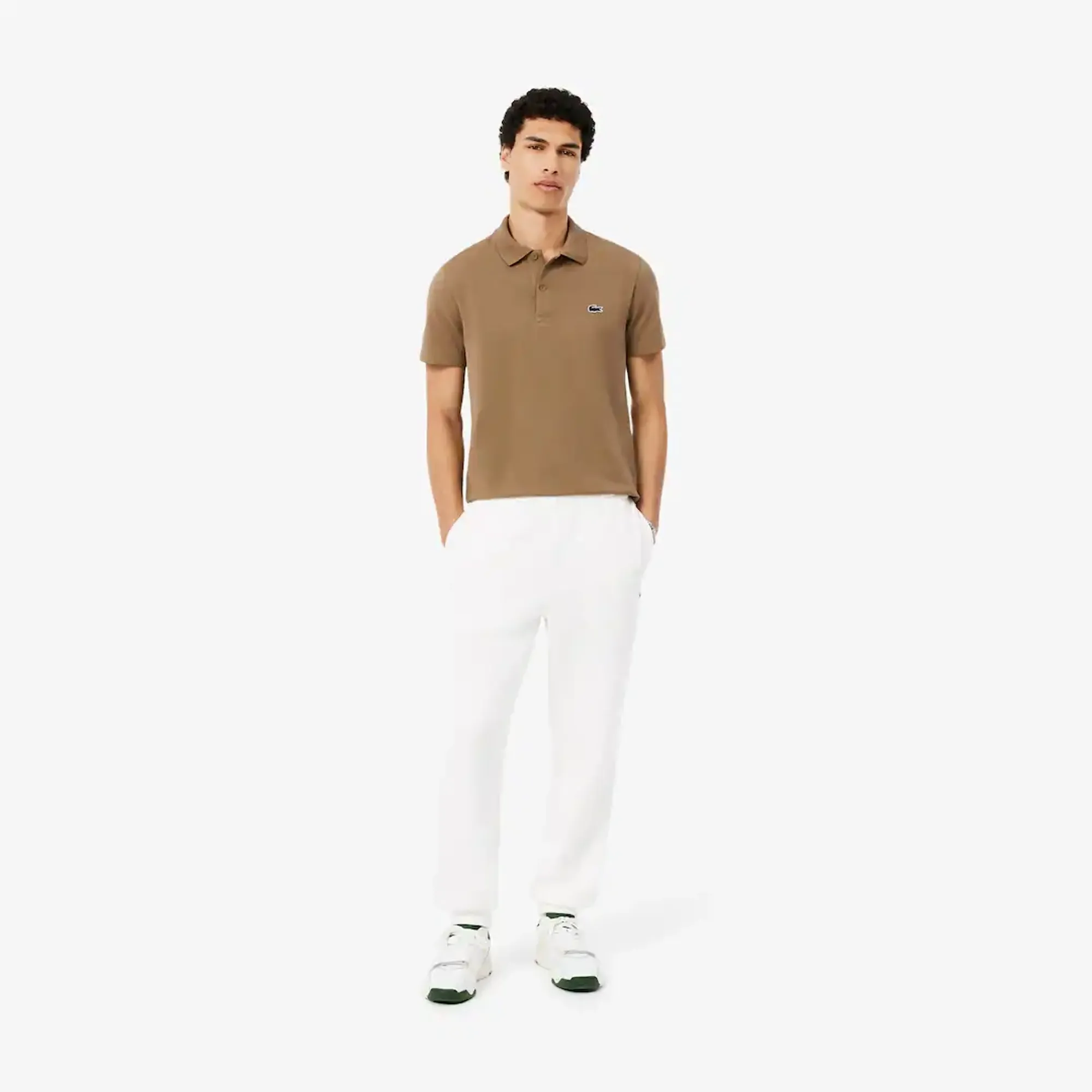 Lacoste Piqué Sweatpants - White