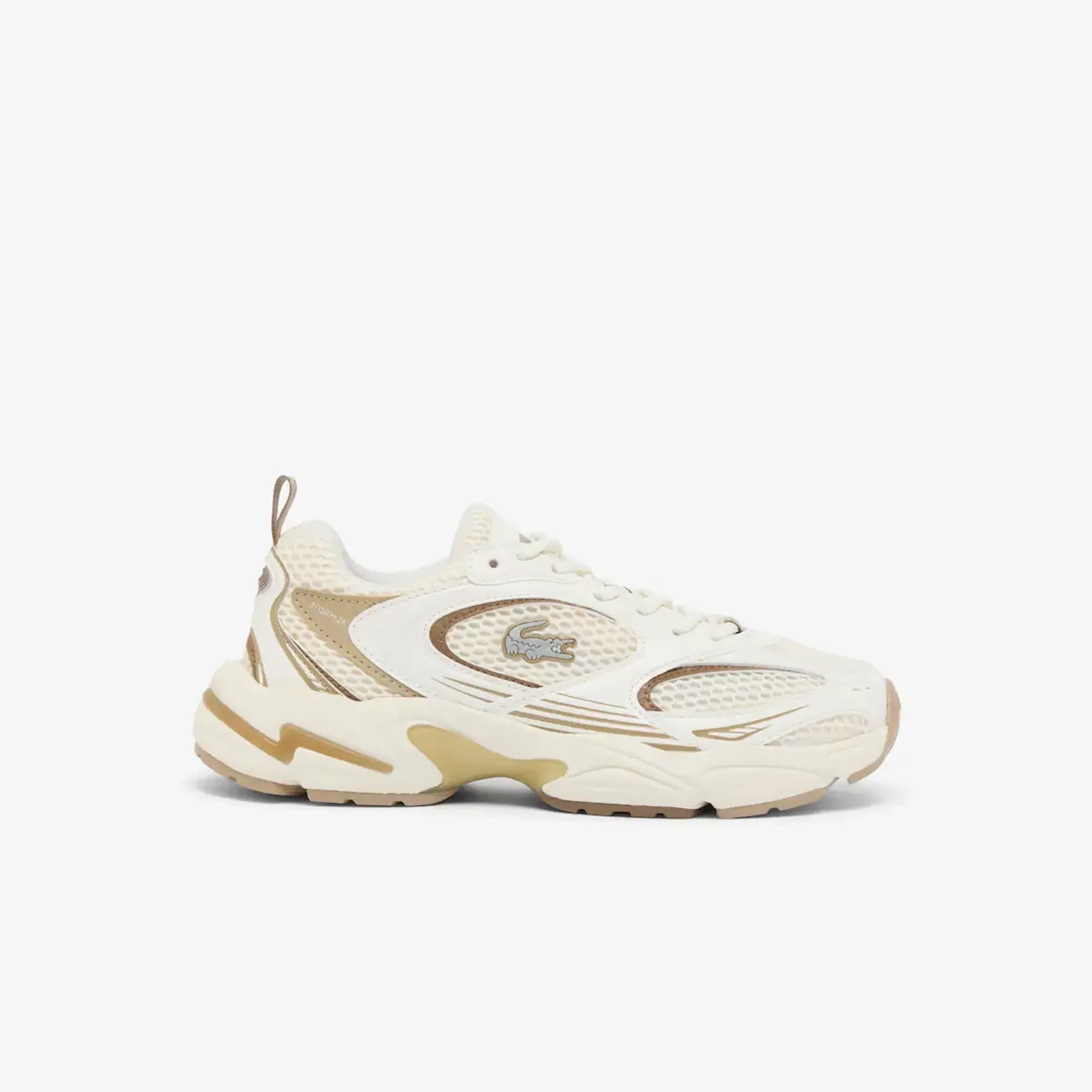 Lacoste Women's Storm 96 2K Sneakers - White / Light Brown