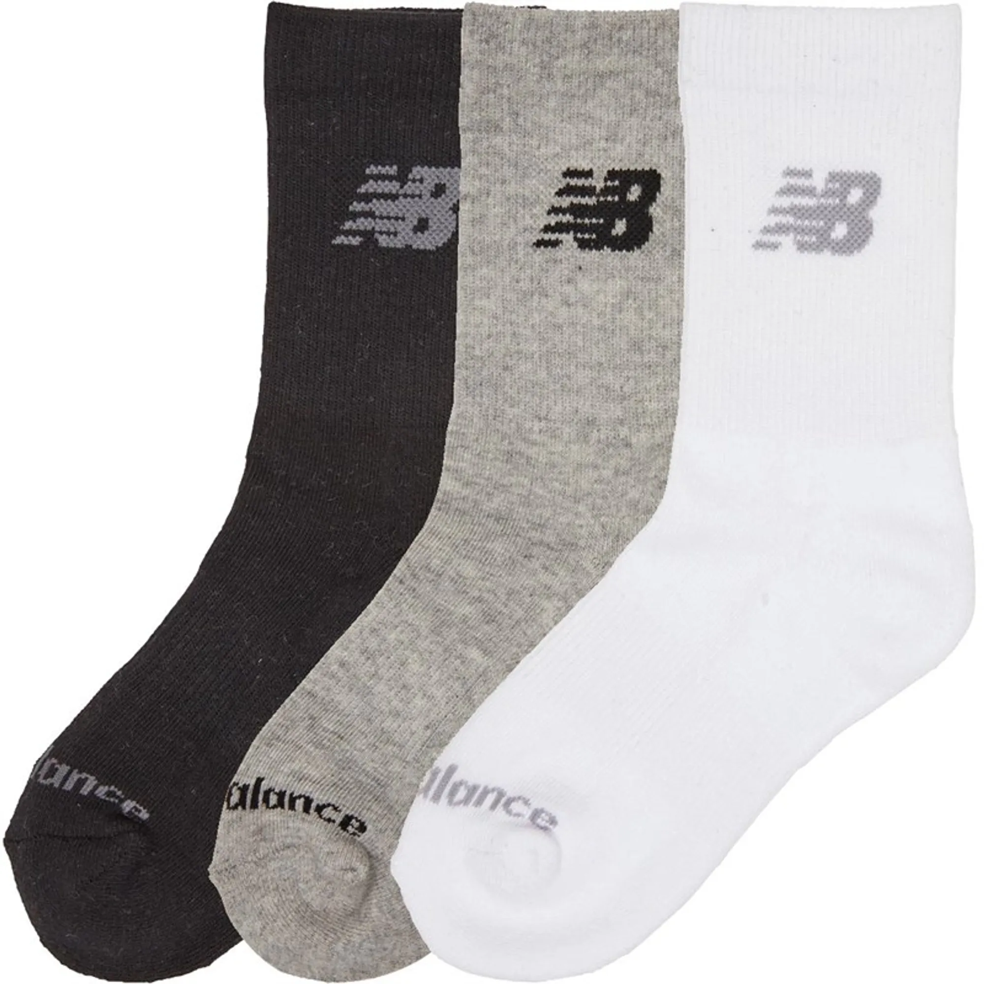 New Balance Kids 3 Pack of Crew Socks - Multi