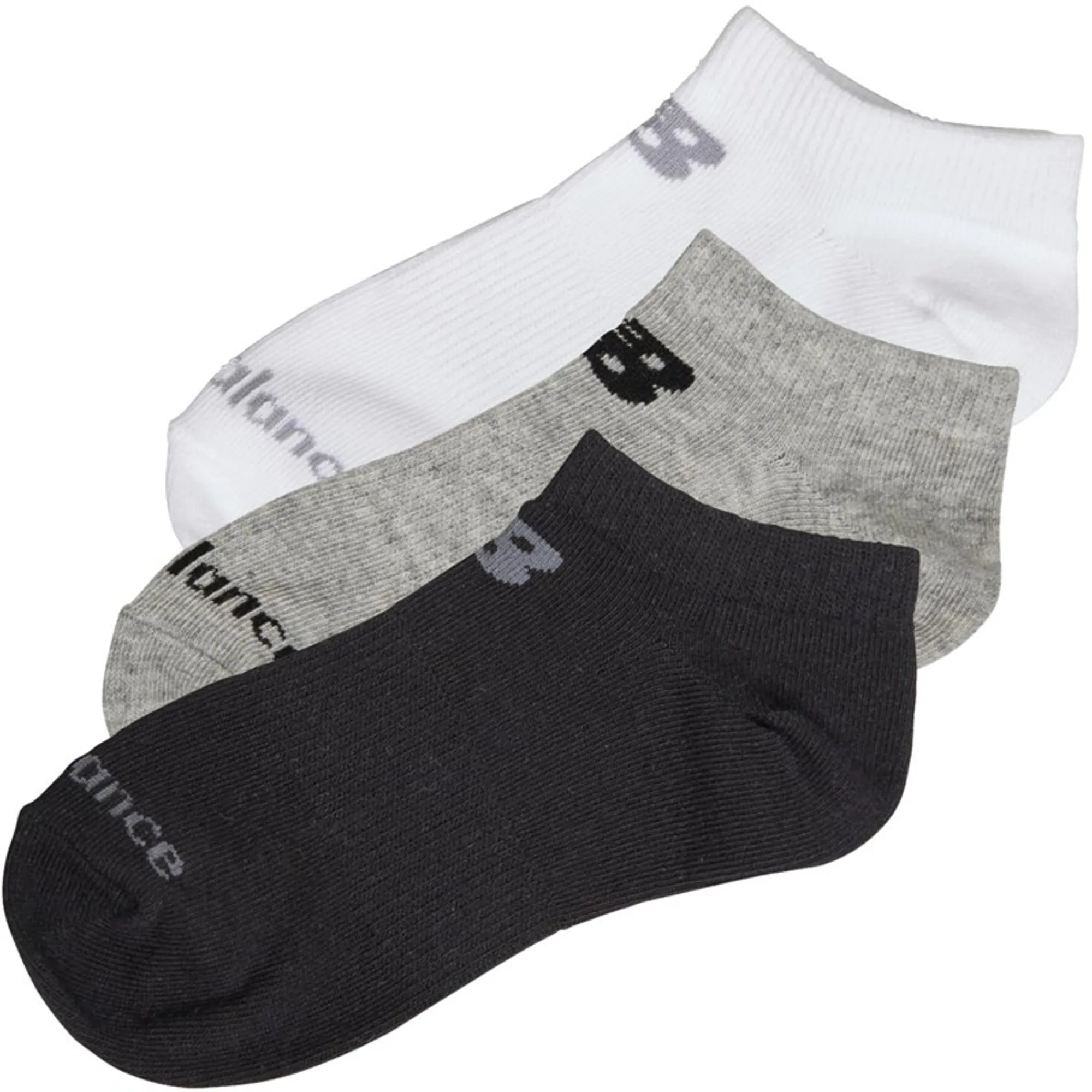 New Balance Junior Three Pack No Show Socks Multi