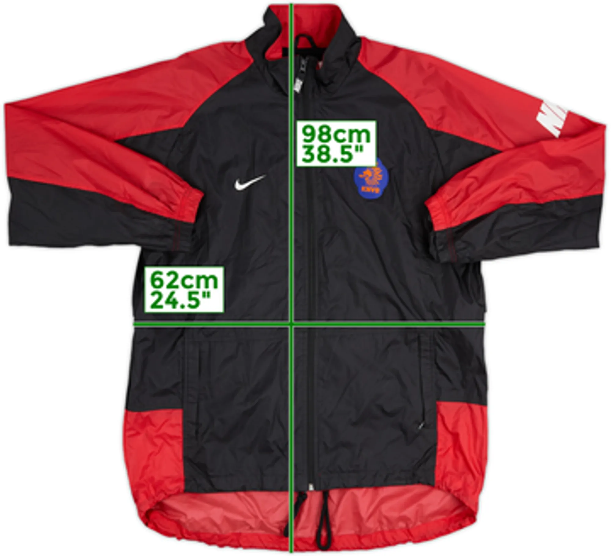 1997-98 Nike Template Track Jacket (Netherlands) - 8/10 - (L)