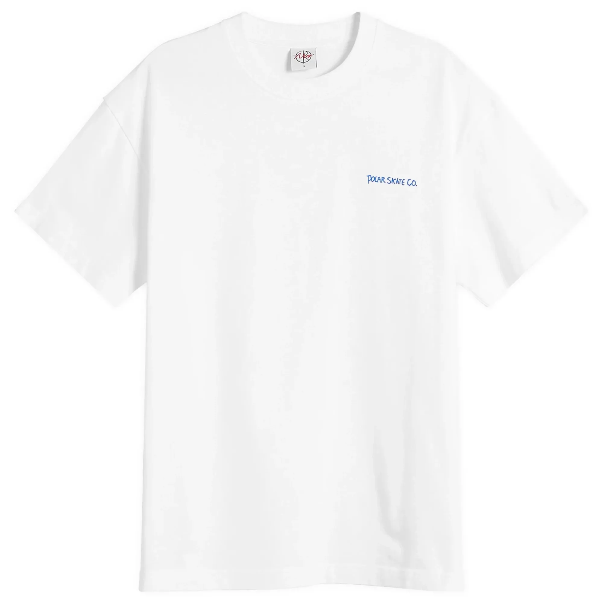 Polar Skate Co. Men's Doodle Contrast T-Shirt White/Ultramarine