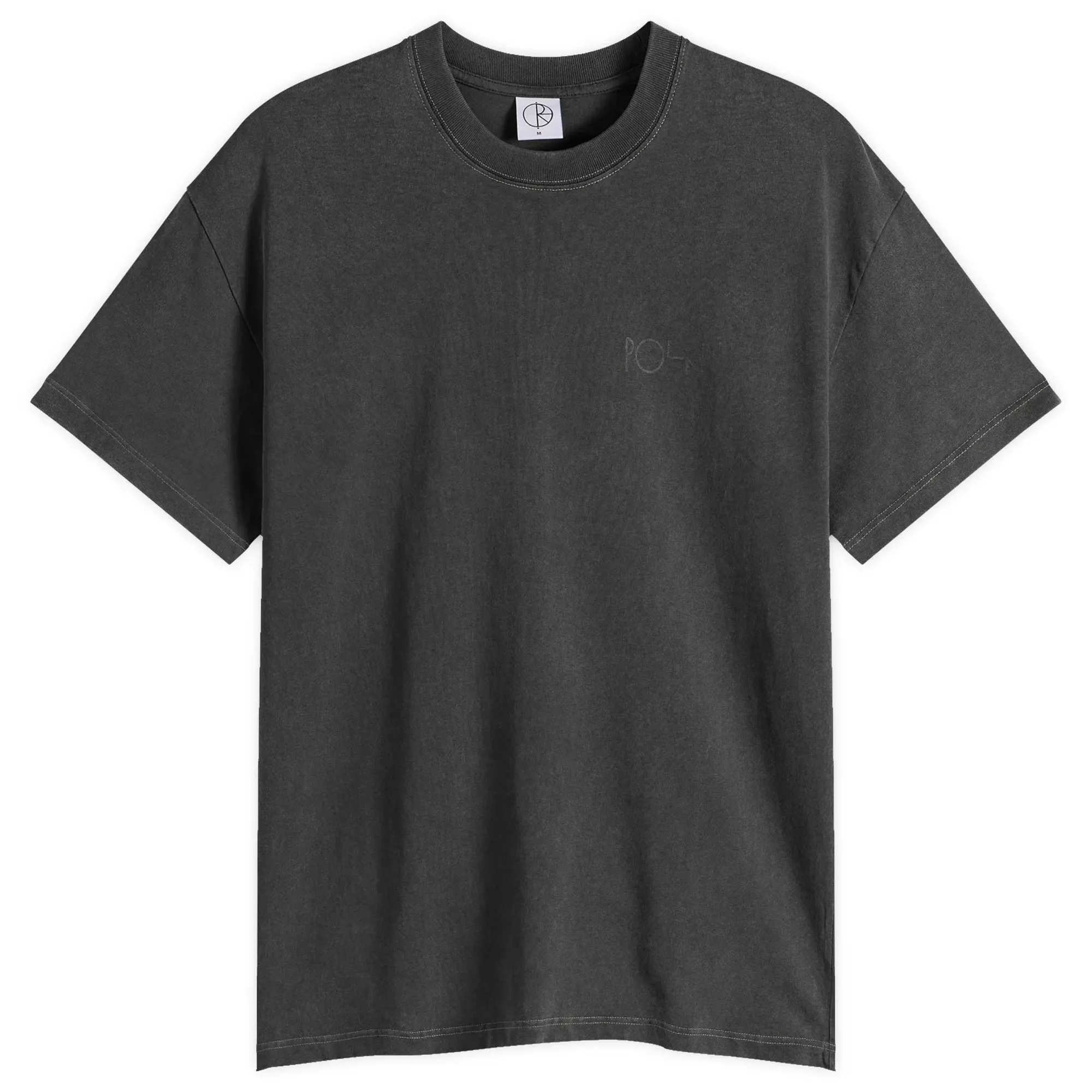 Polar Skate Co. Men's Stroke Logo Contrast T-Shirt Silver Black/Black