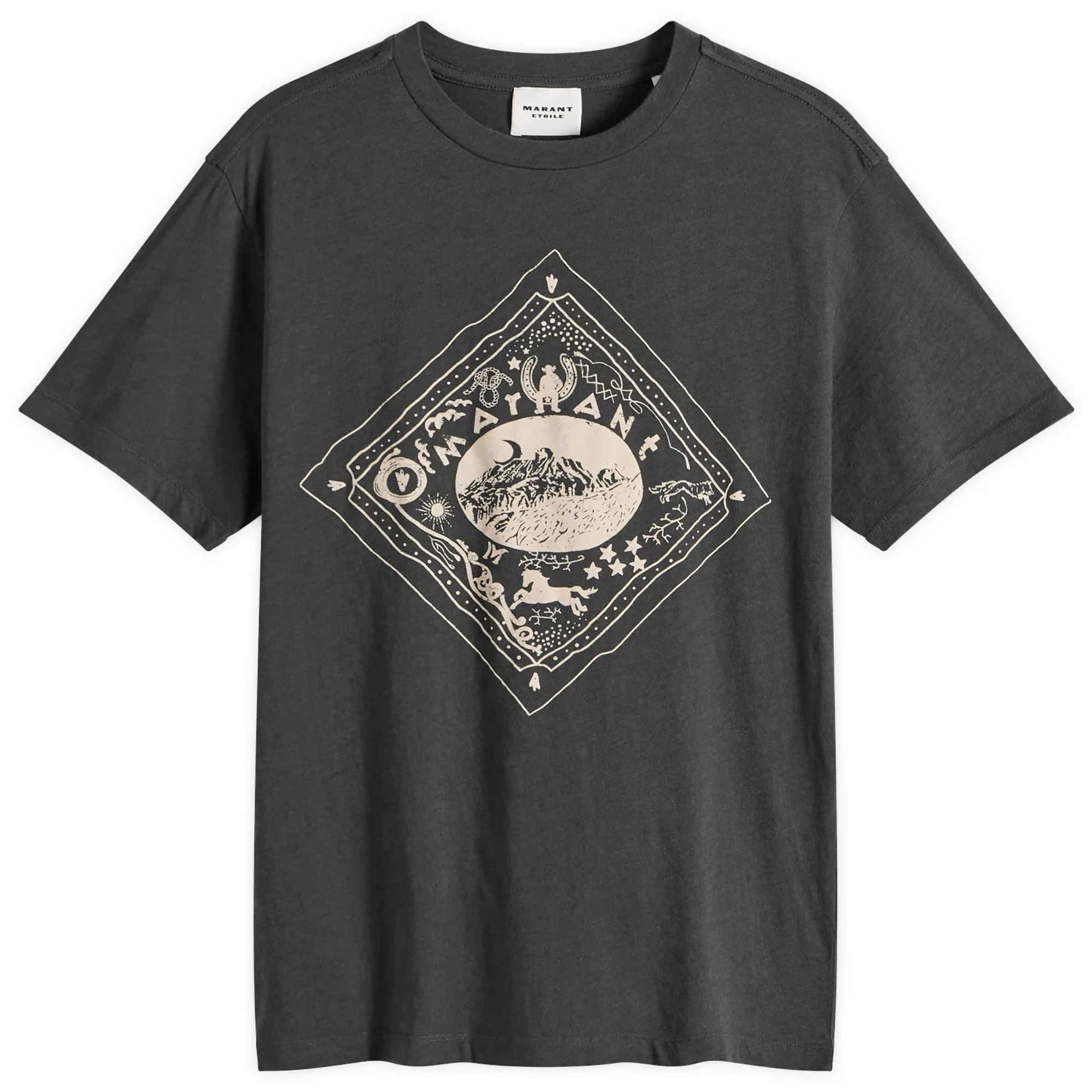 Isabel Marant Women's Étoile Zewel Logo T-Shirt Faded Black