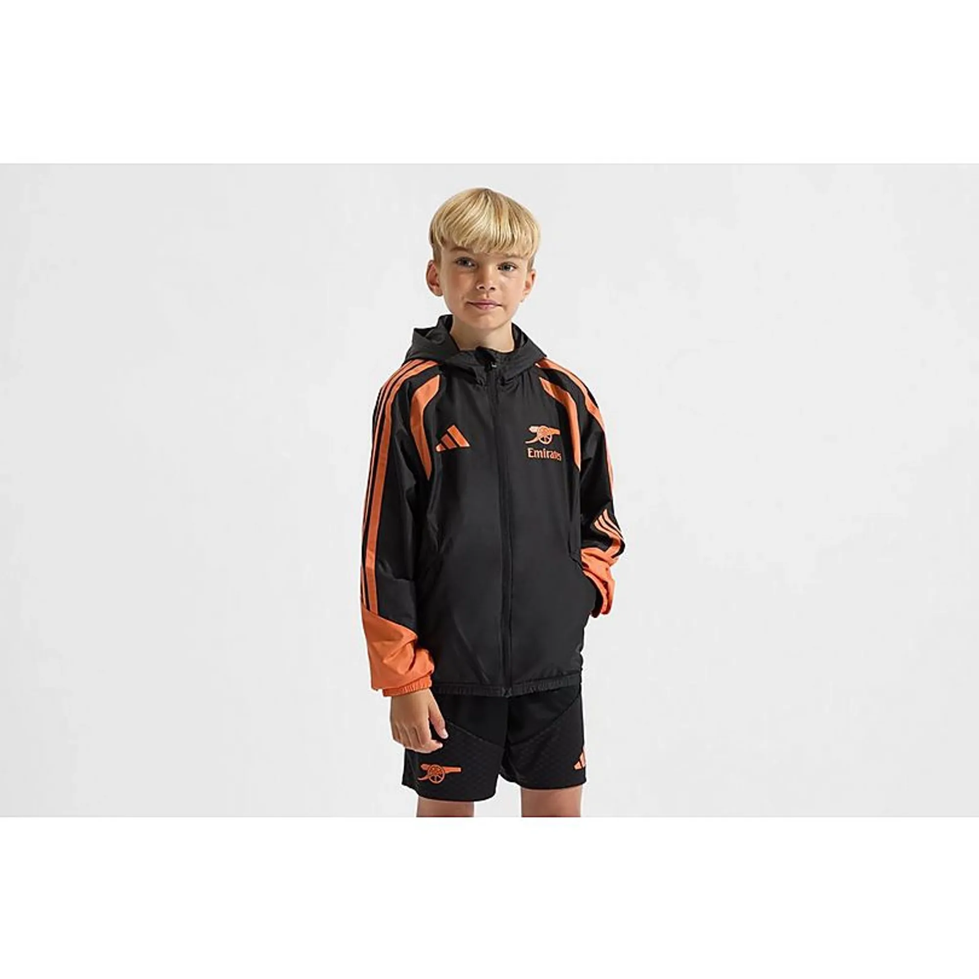 Arsenal adidas Kids 26/27 Training All Weather Jacket, Black