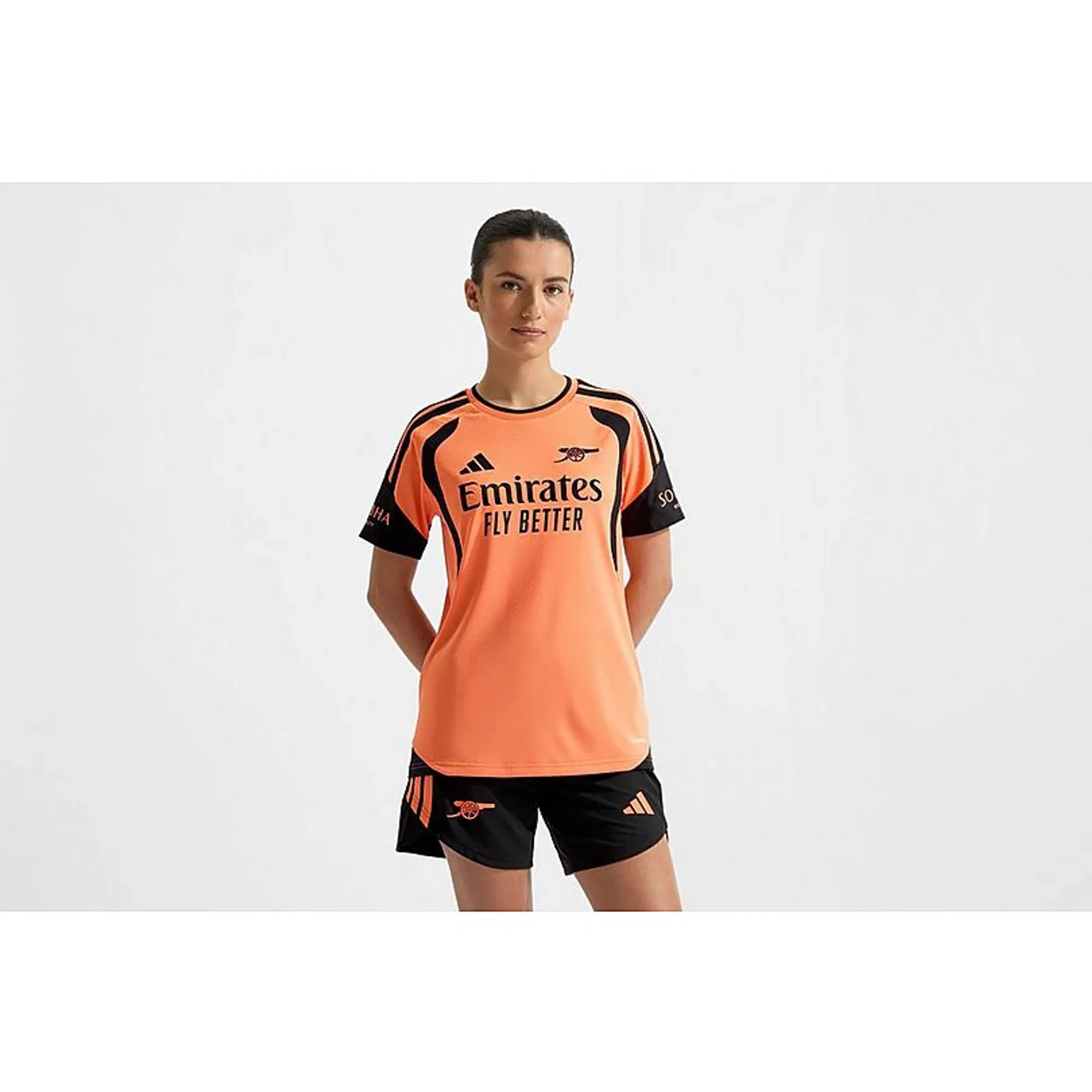 Arsenal adidas Womens 26/27 Orange Training Shirt, Orange