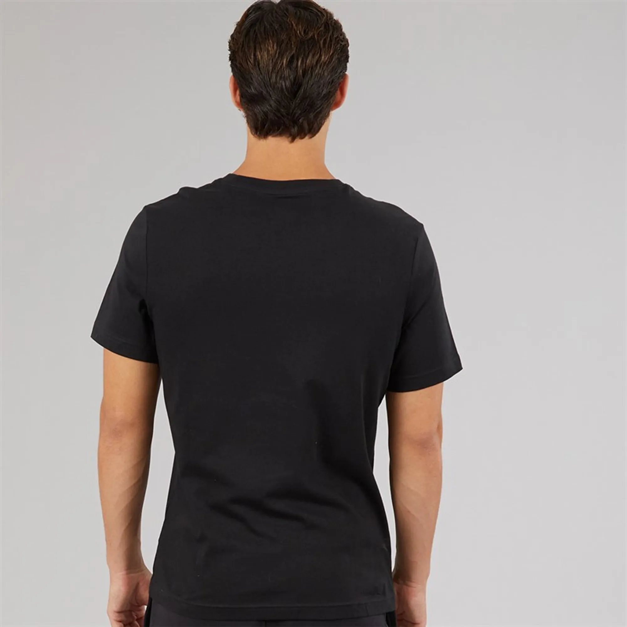 Reebok Mens Reebok Identity Small Logo T-Shirt Black/White/Vector Red