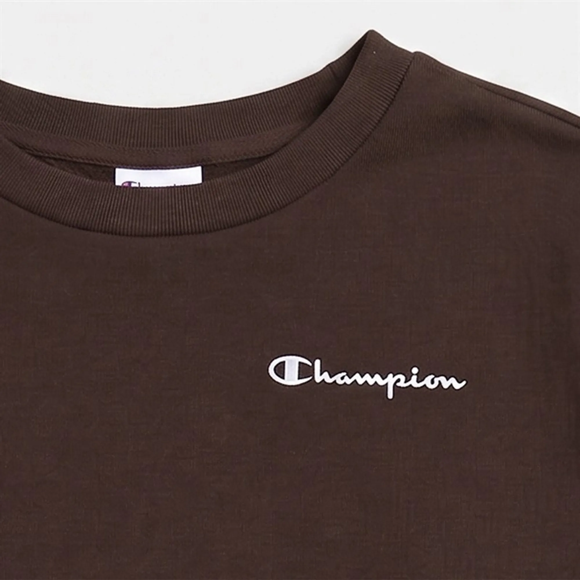 Champion Junior Core Heritage Logo Sweatshirt Chocolate