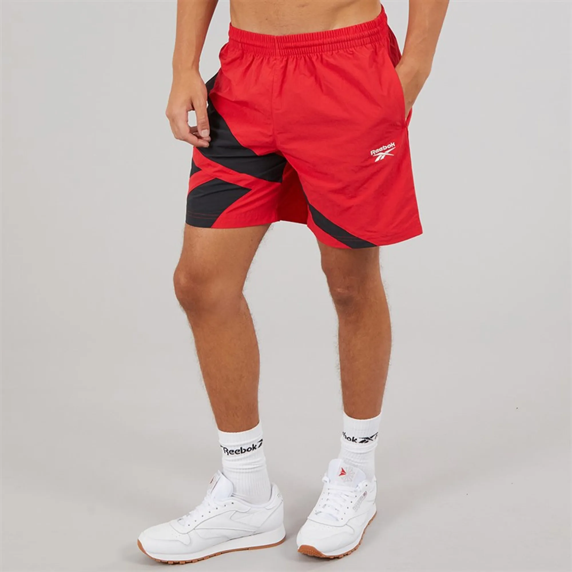 Reebok Mens Classics Vector 7 Inch Woven Shorts Vector Red