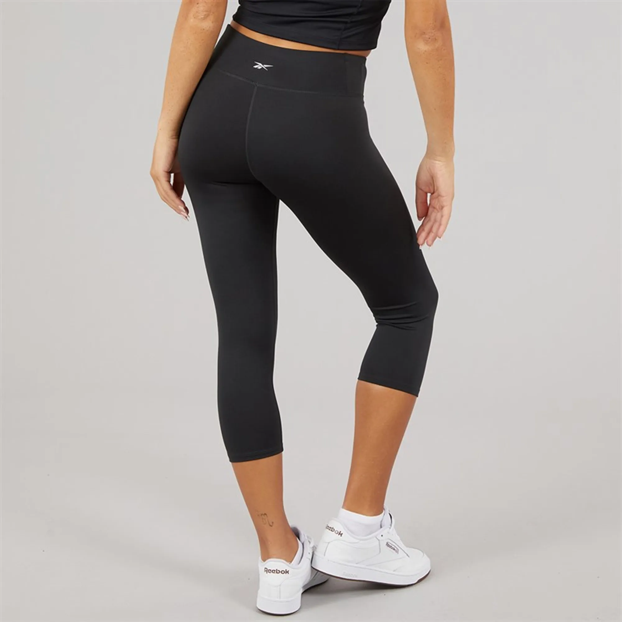 Reebok Womens ID Train Capri Leggings Night Black