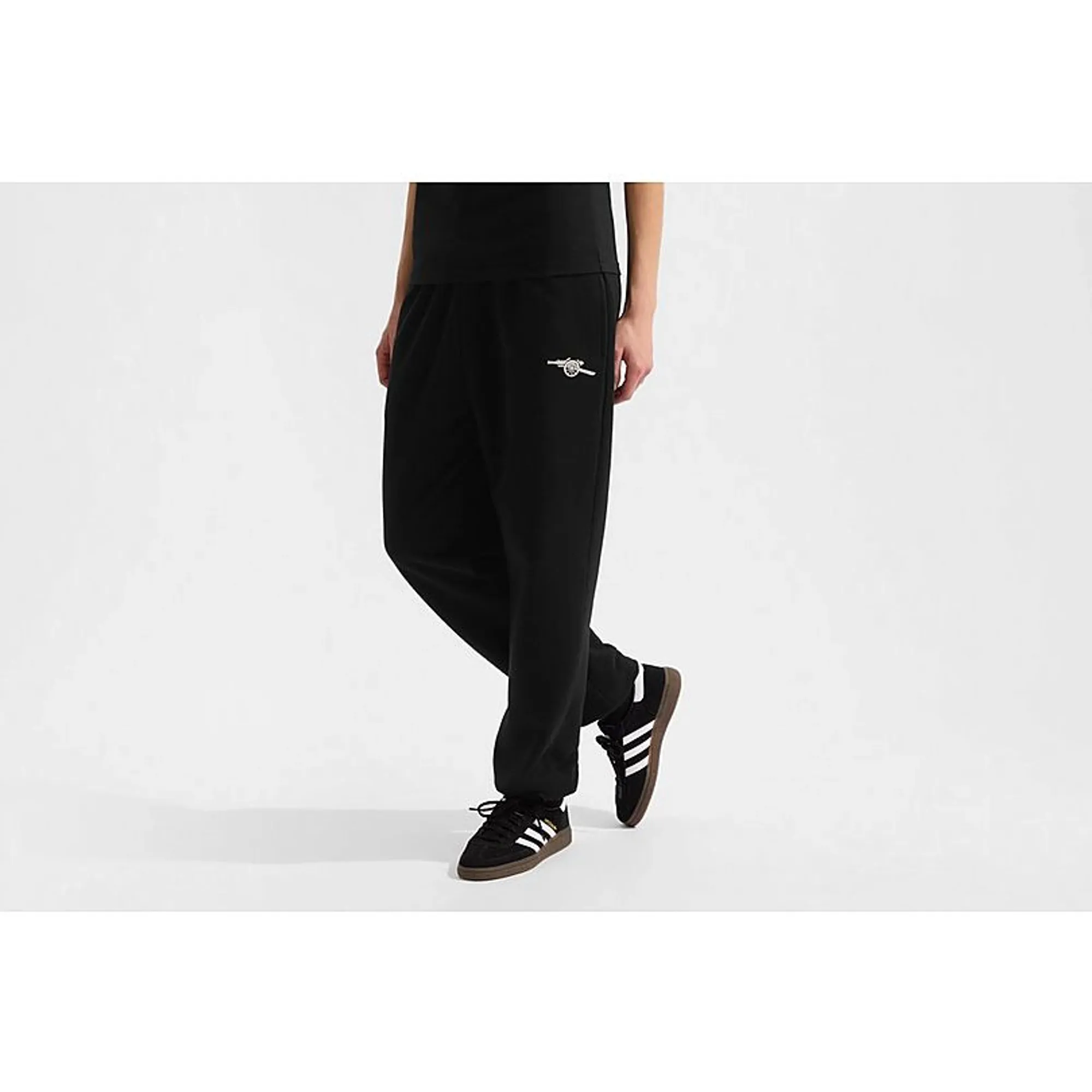 Arsenal Womens Essentials Black Joggers, Black