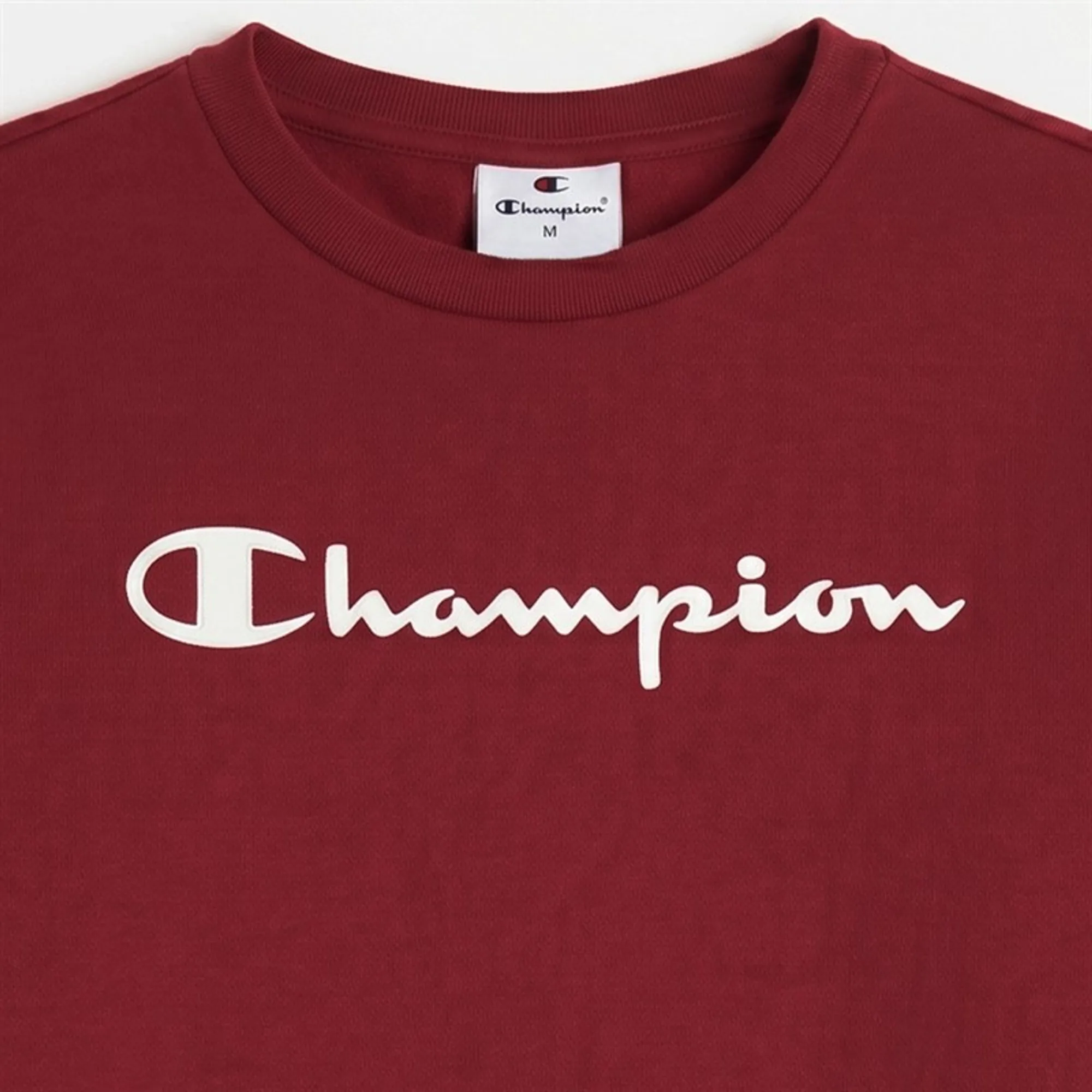 Champion Junior Script Shop Logo Sweatshirt Red