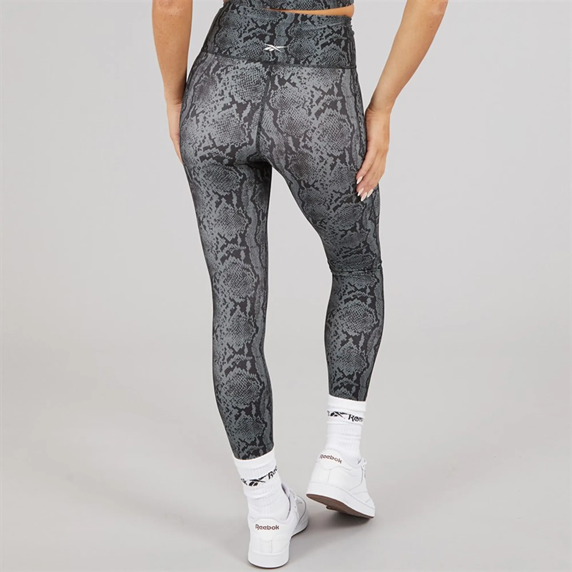Reebok Womens ID Train AOP High Waist Tight Leggings Black