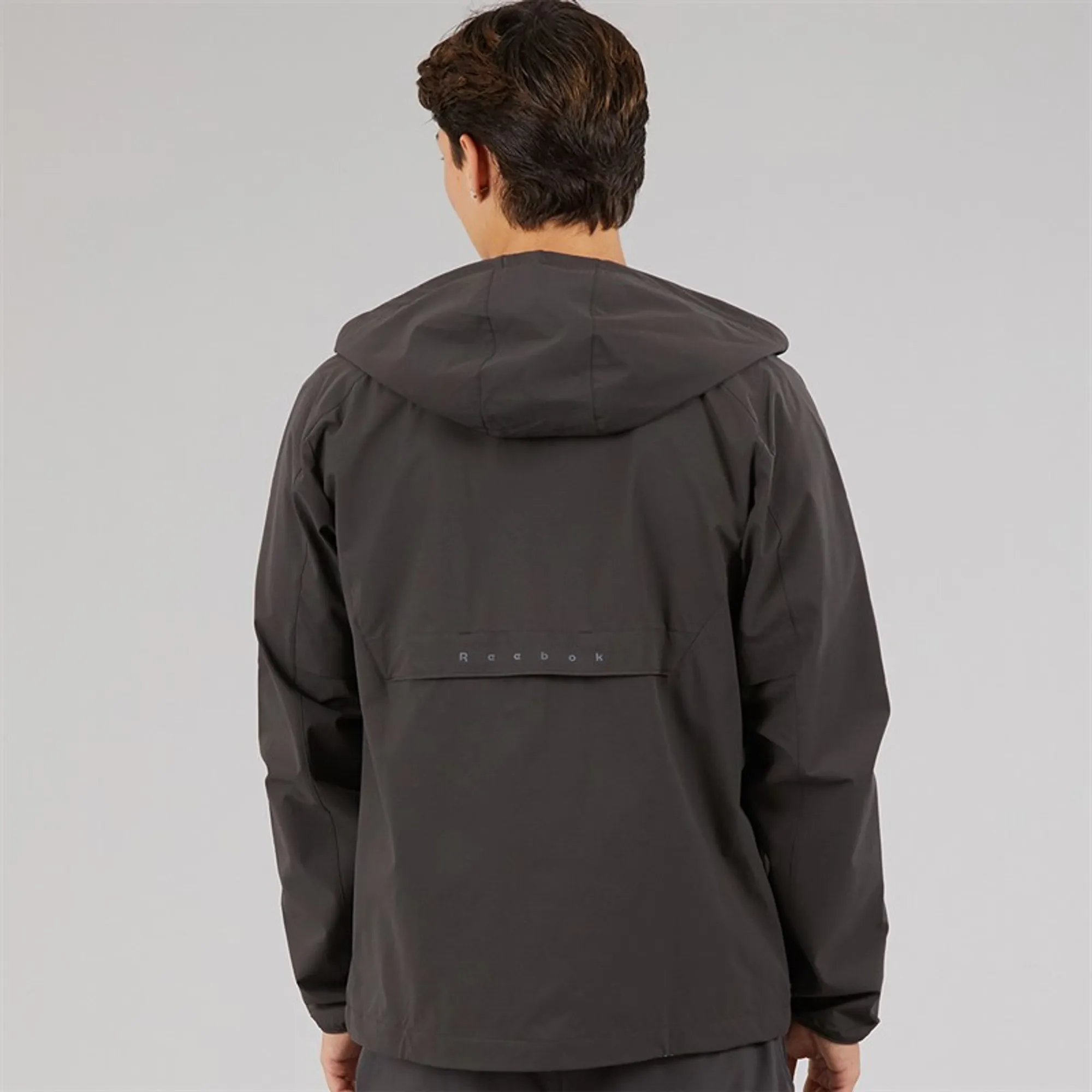 Reebok Mens RBK Lab Tech Water Resistant Jacket Washed Black