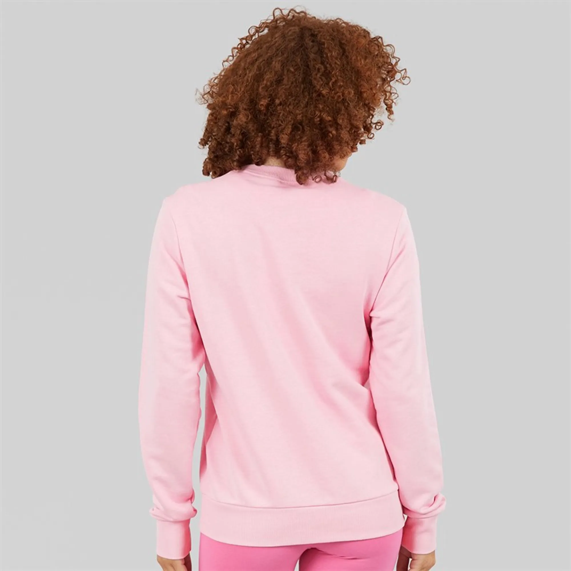 Reebok Womens Reebok Identity Small Logo French Terry Sweathshirt Astro Rose