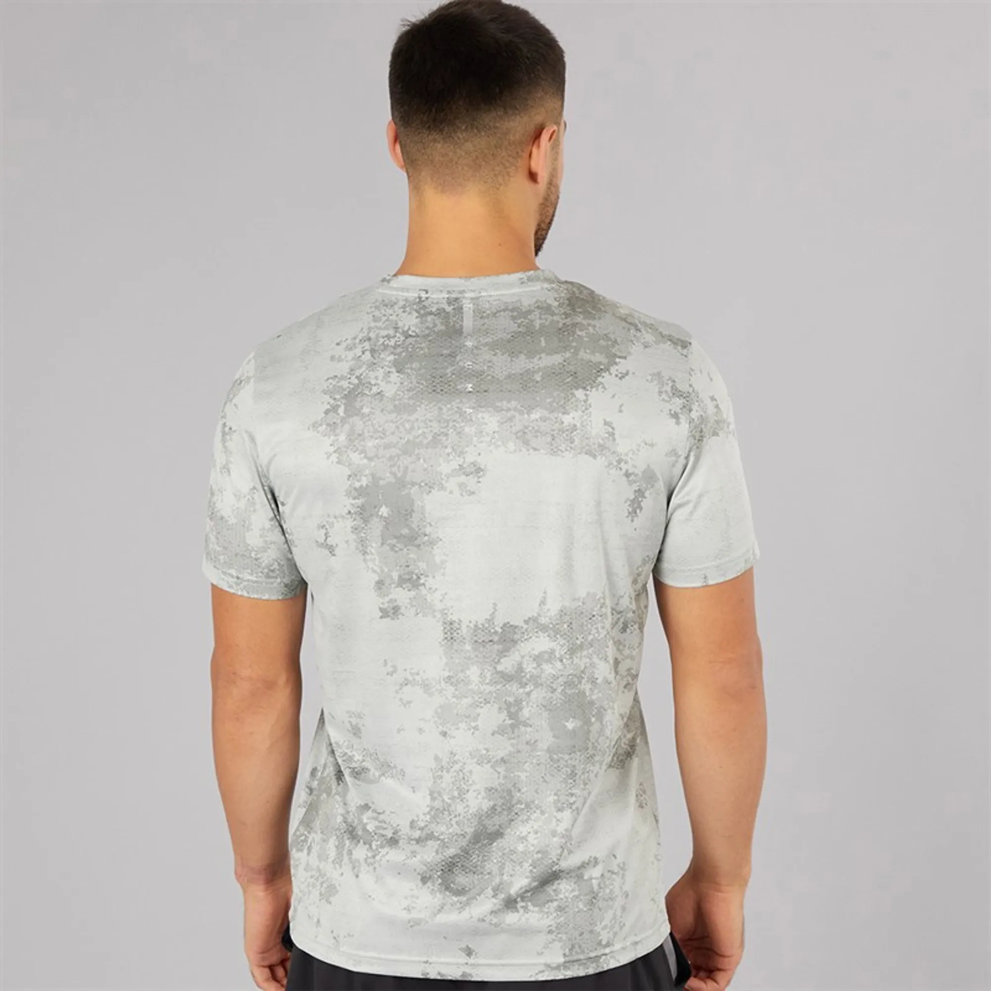 Puma Mens Flex Printed dryCELL Training Top Cool Dark Grey