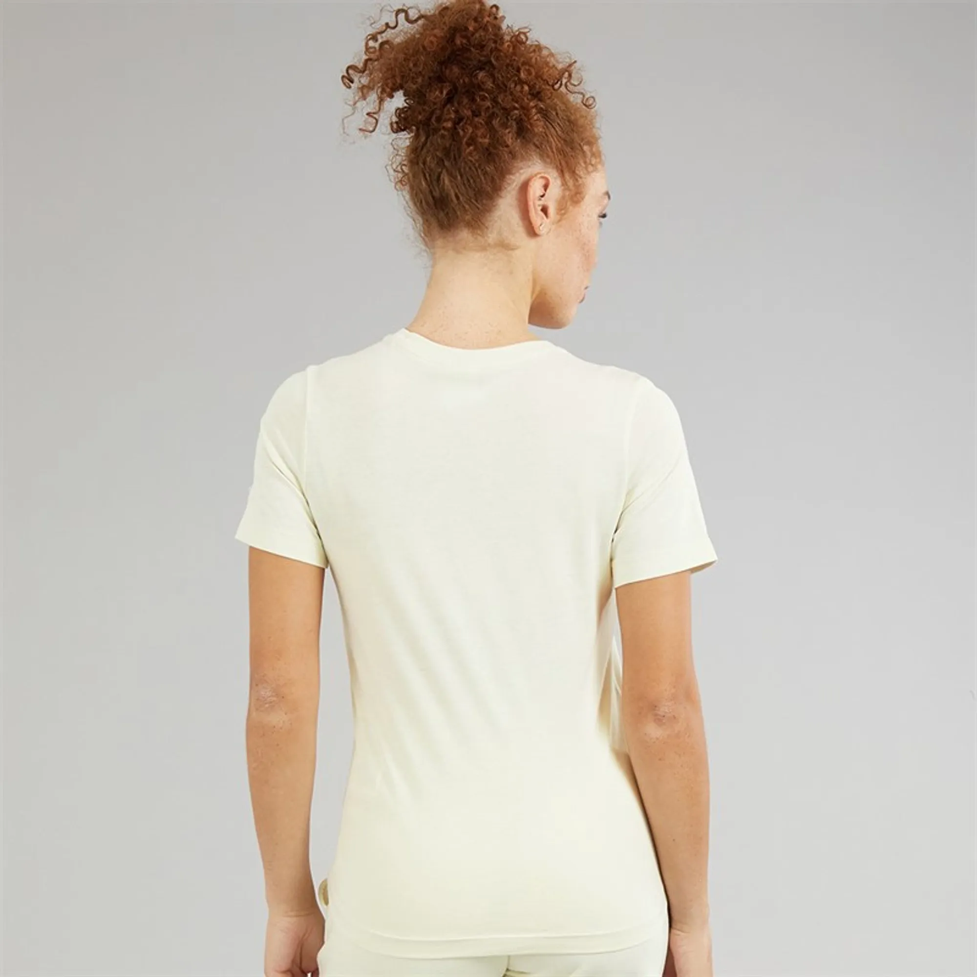 Champion Womens Core Icons Heritage Logo T-Shirt Cream White