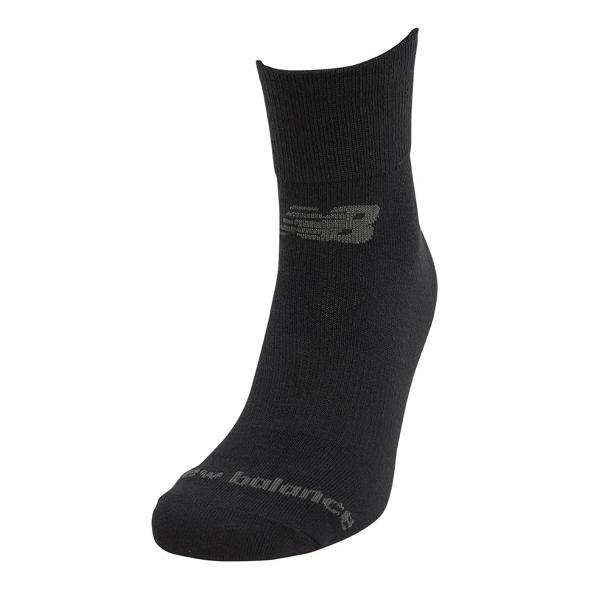 New Balance Ten Pack Cushioned Quarter Socks Black