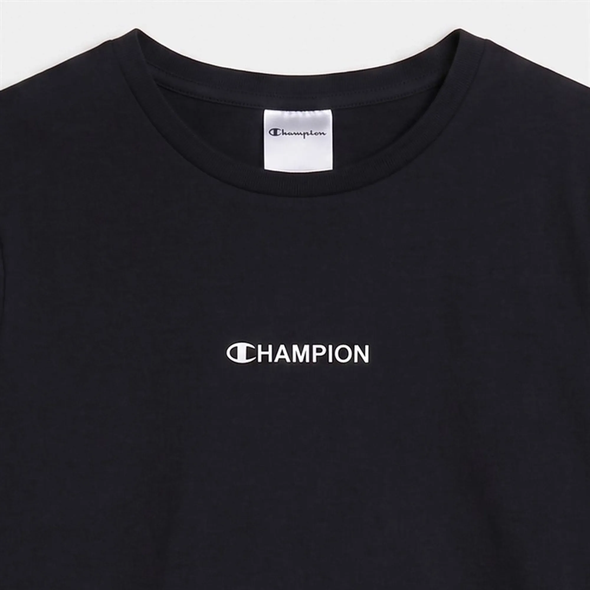 Champion Junior Graphic Shop Long Sleeve T-Shirt Black