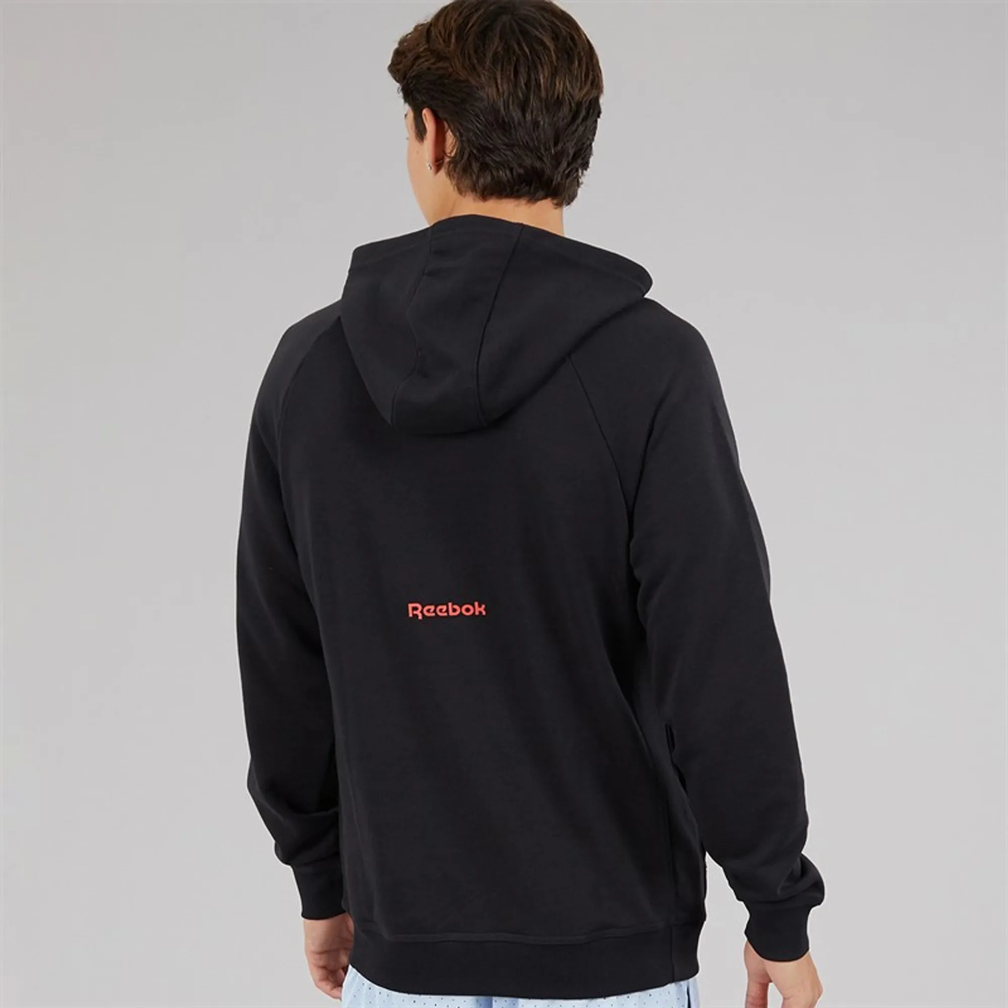 Reebok Mens Reebok Basketball Hoodie Black