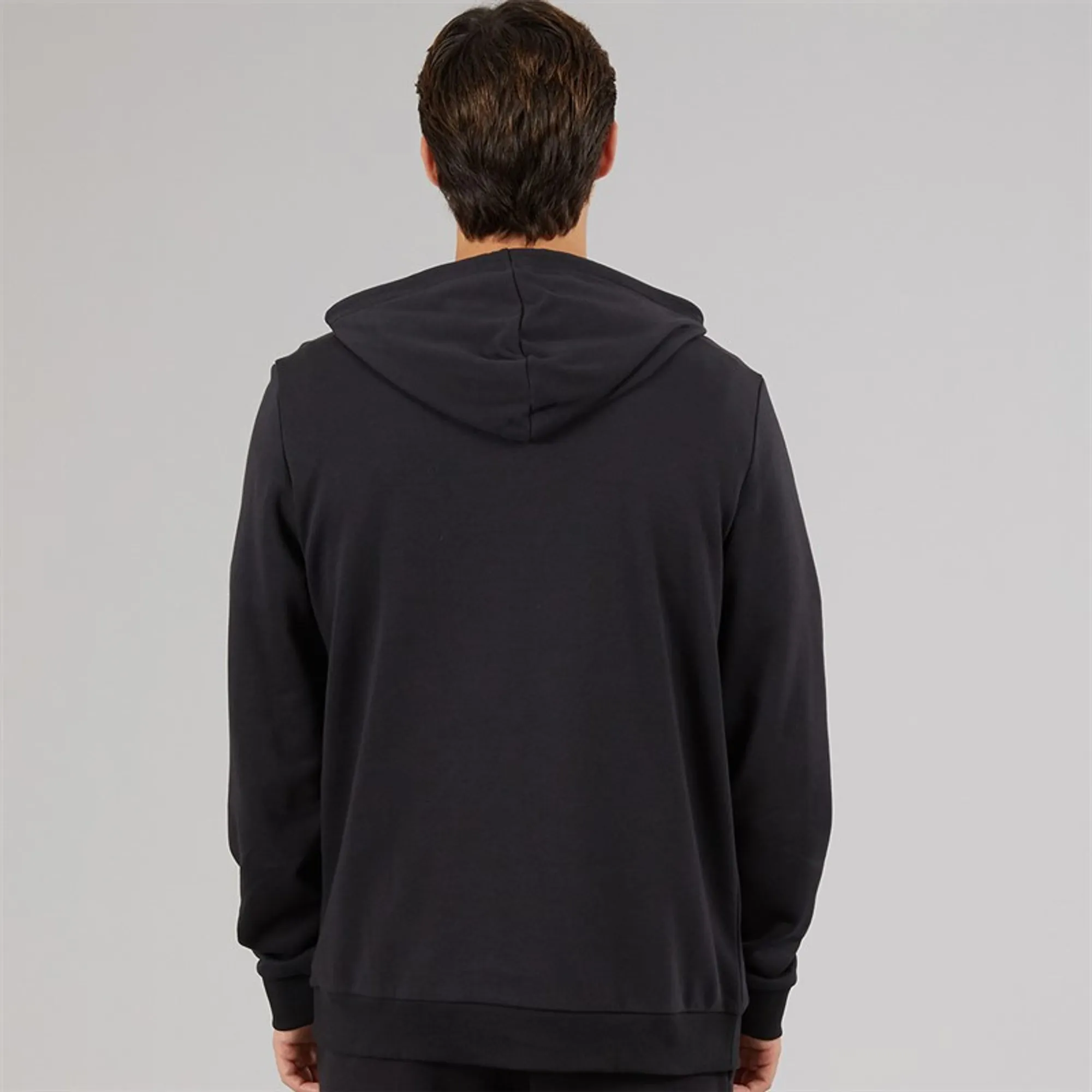 Reebok Mens Reebok Identity Small Logo Hoodie Black/White/Vector Red