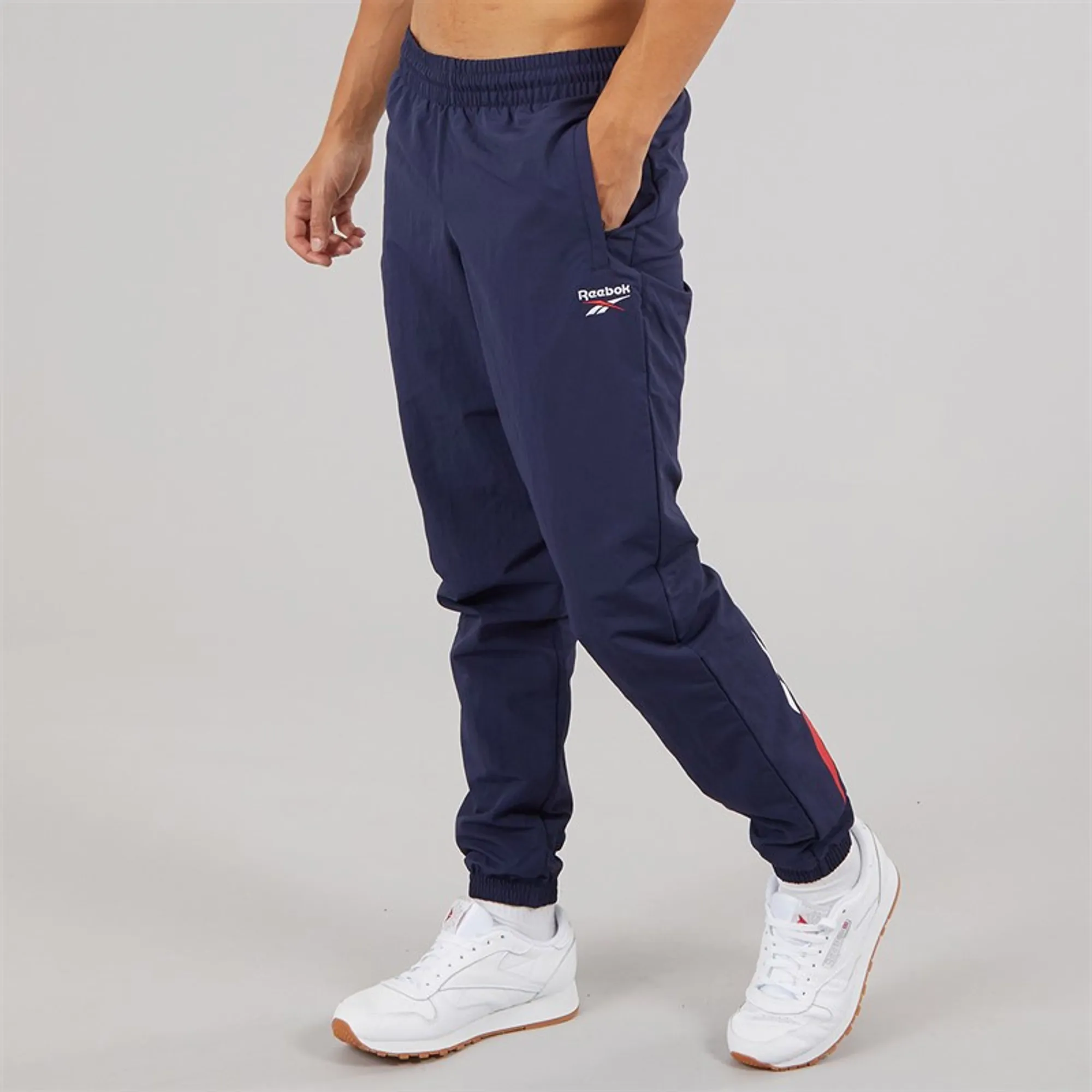 Reebok Mens Classics Vector Woven Track Pants Vector Navy