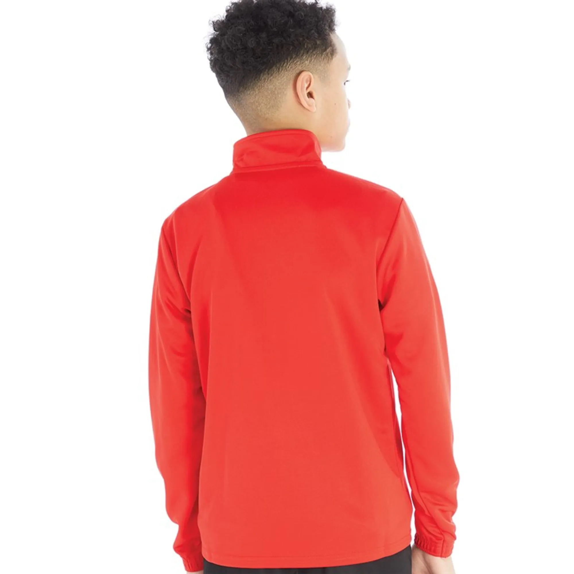Puma Boys teamRISE Training 1/4 Zip Top Puma Red/Puma White