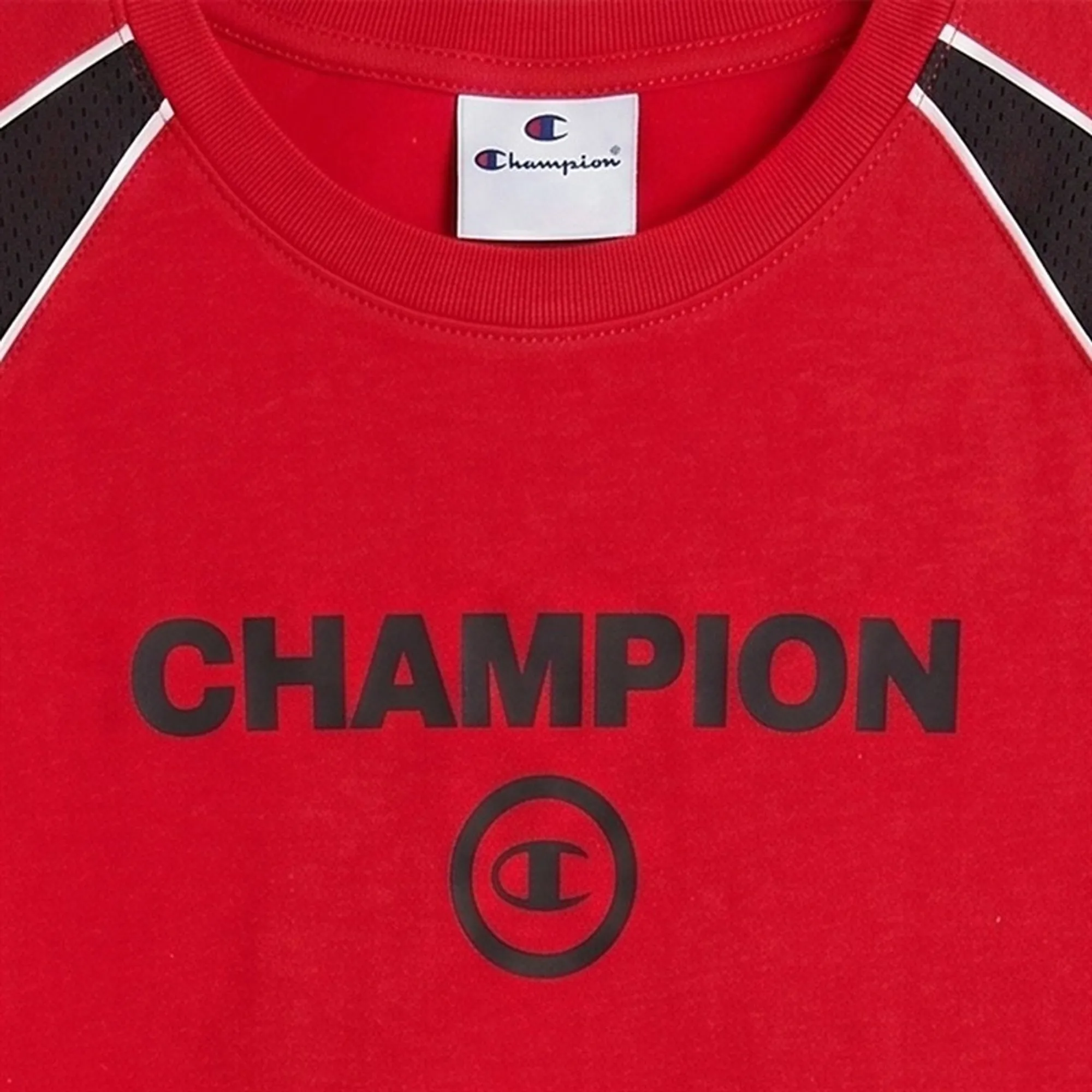 Champion Junior Boys Urban Sport T-Shirt Red/Black/White