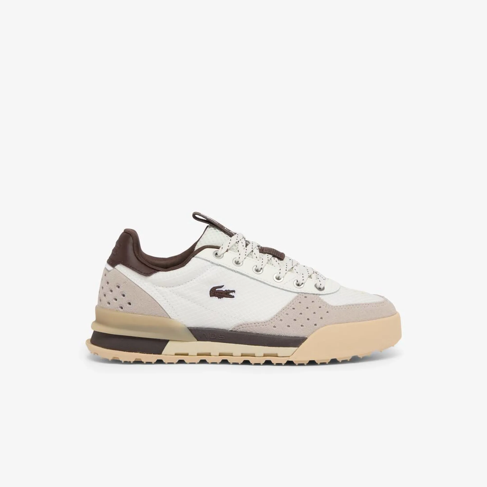 Lacoste Women's Slam Break Sneakers - Off White / Dark Brown