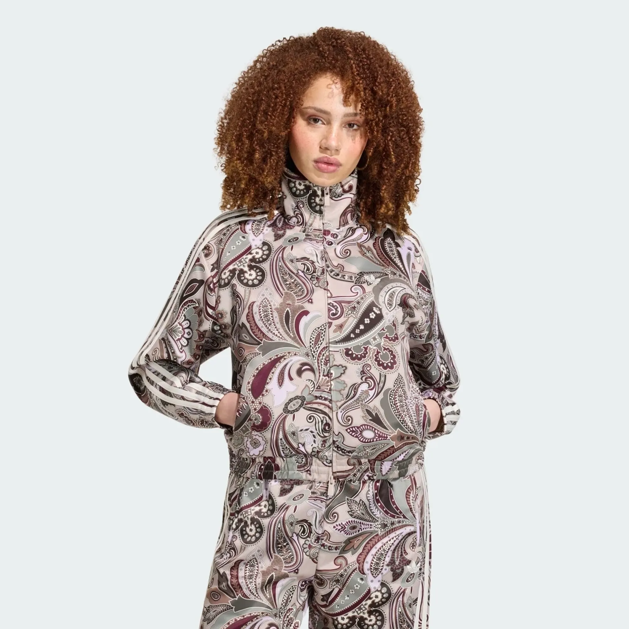 adidas ADIDAS LIBERTY LONDON FIREBIRD SATIN TRACK TOP