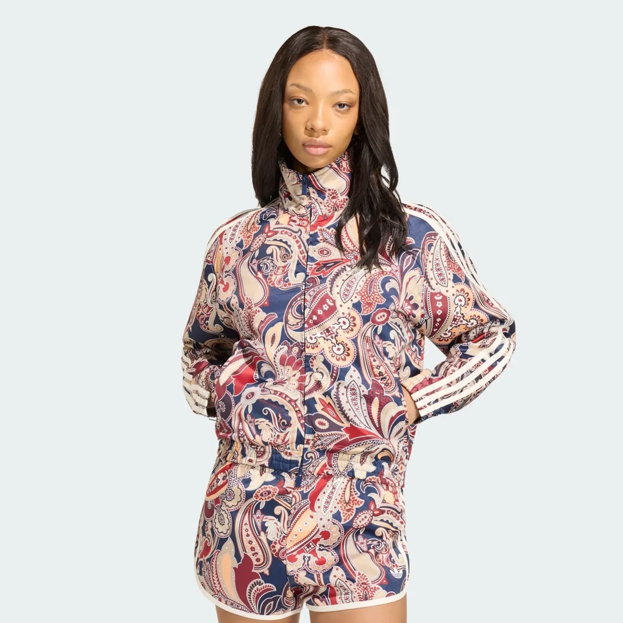 adidas ADIDAS LIBERTY LONDON FIREBIRD SATIN TRACK TOP