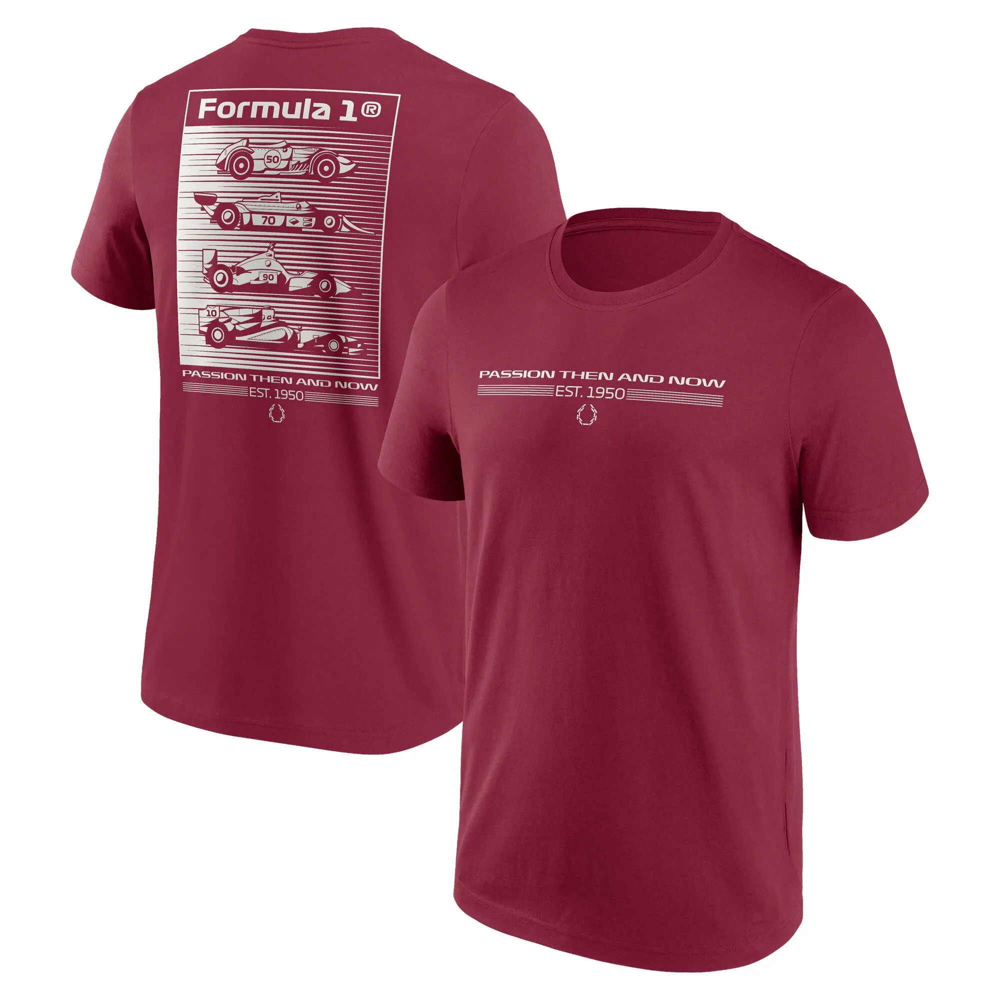 Formula 1 Heritage Graphic T-Shirt - Claret - Mens
