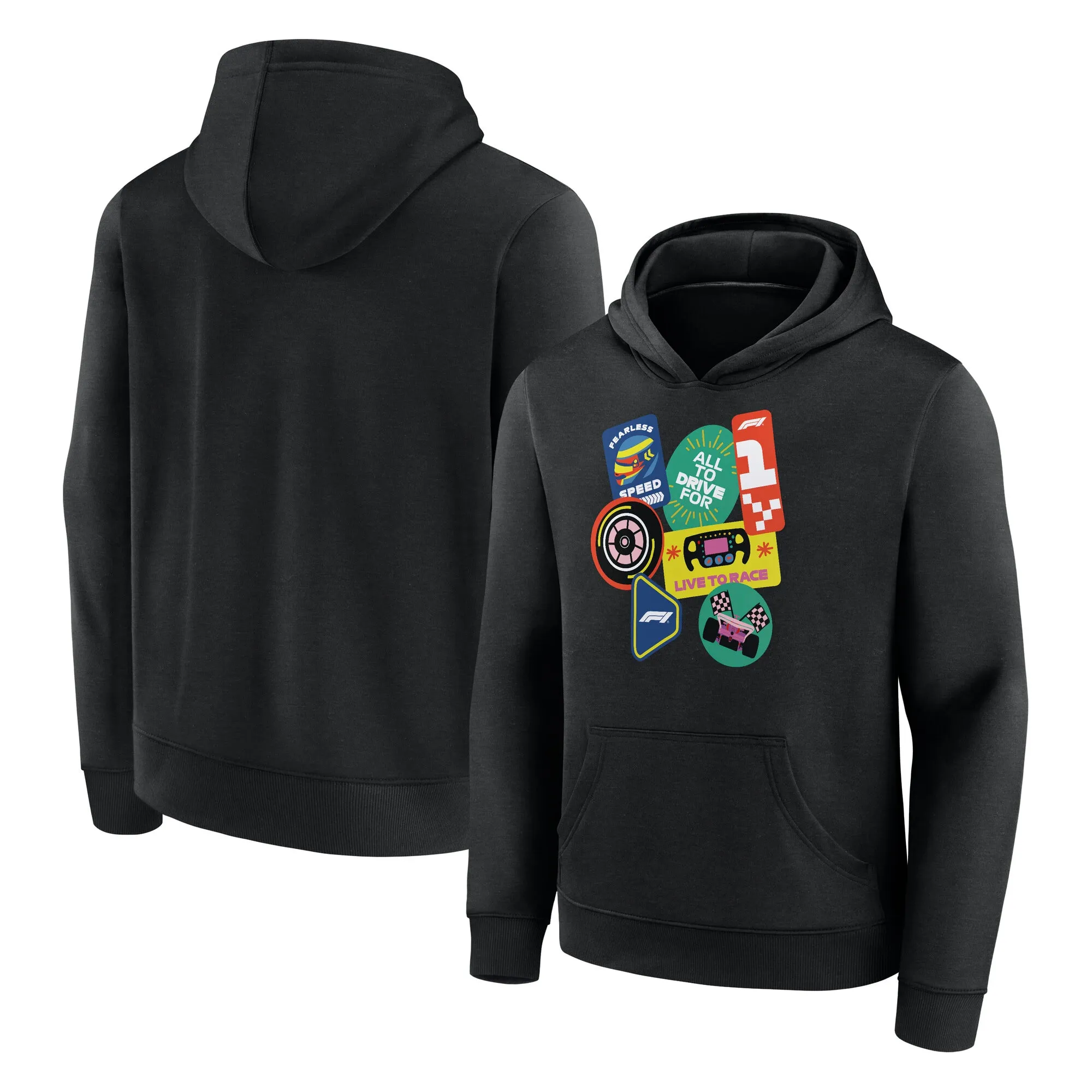 Formula 1 Street Graphic Hoodie - Black - Youth