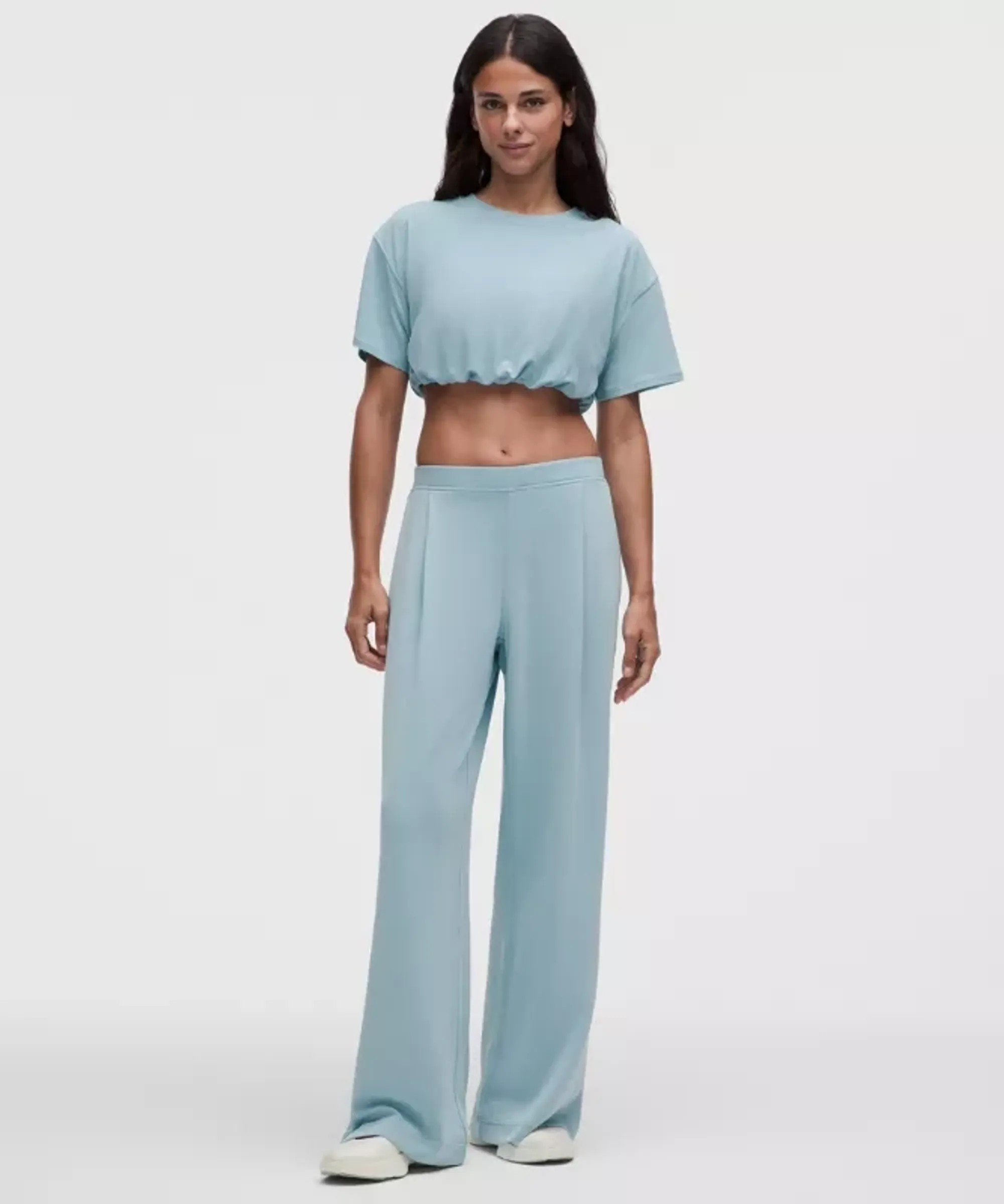 lululemon – Women's Lightweight Softstreme Mid-Rise Pants Regular – Color Blue – Size Small