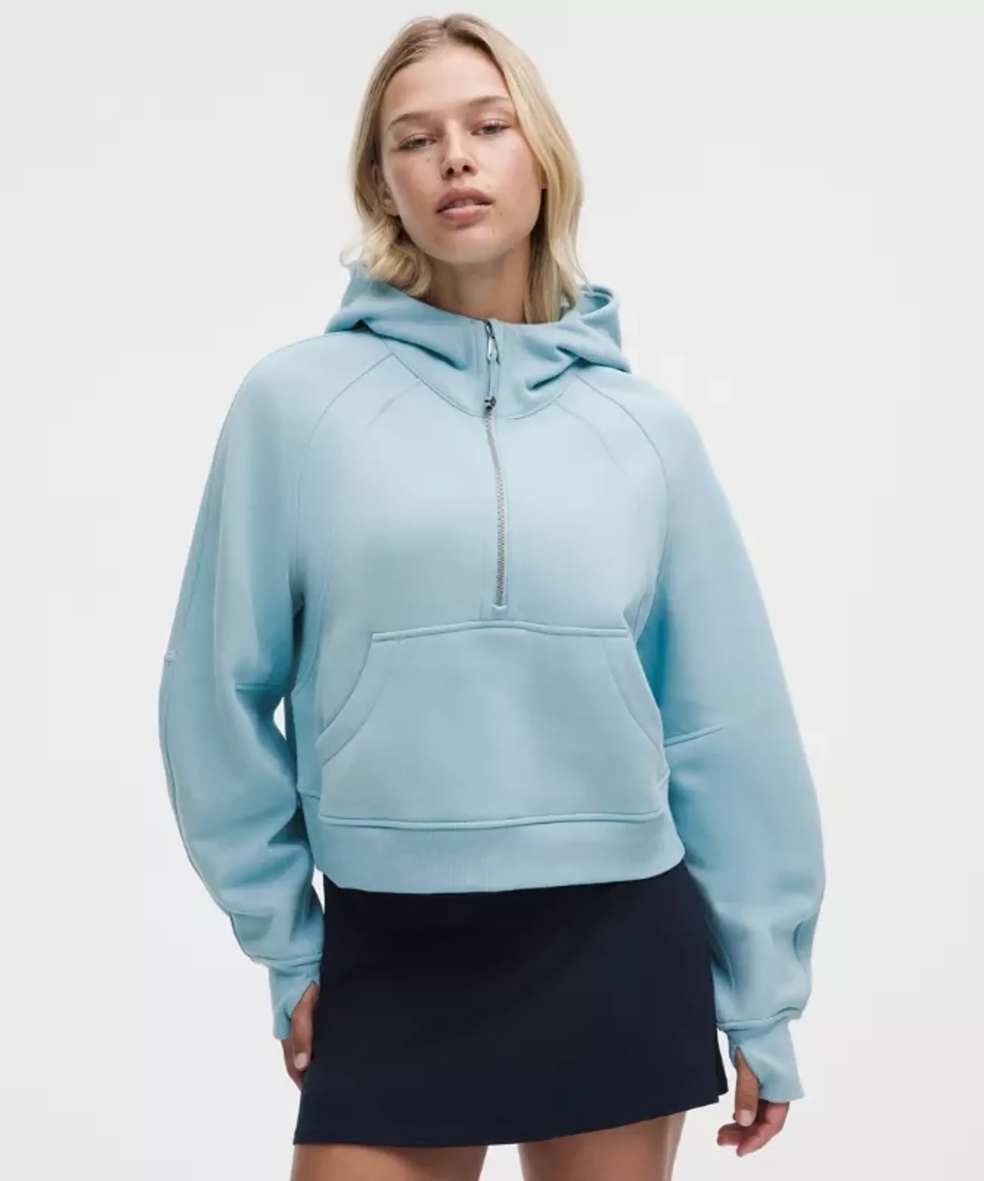 lululemon – Women's Scuba Oversized Half-Zip Hoodie – Color Blue – Size XS/Small