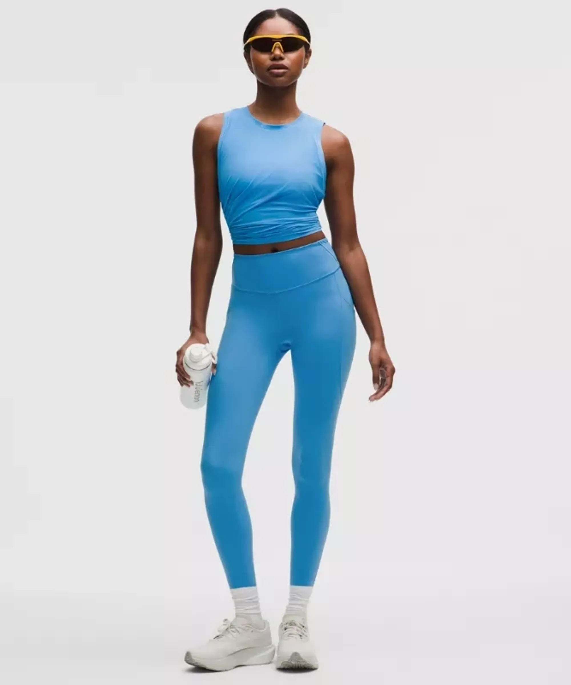 lululemon – Women's Fast and Free High-Rise Tight Leggings 5 Pocket – 25" – Color Blue – Size 18
