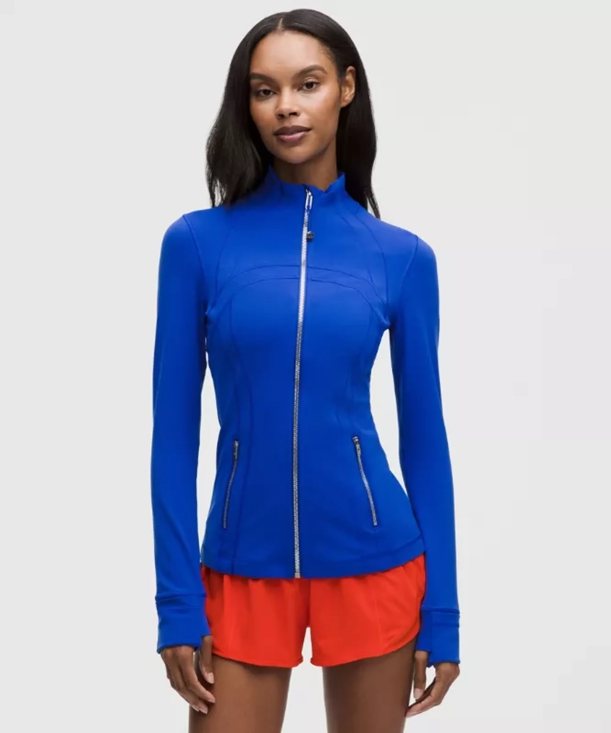 lululemon – Women's Define Jacket Nulu – Color Blue/Silver – Size 10