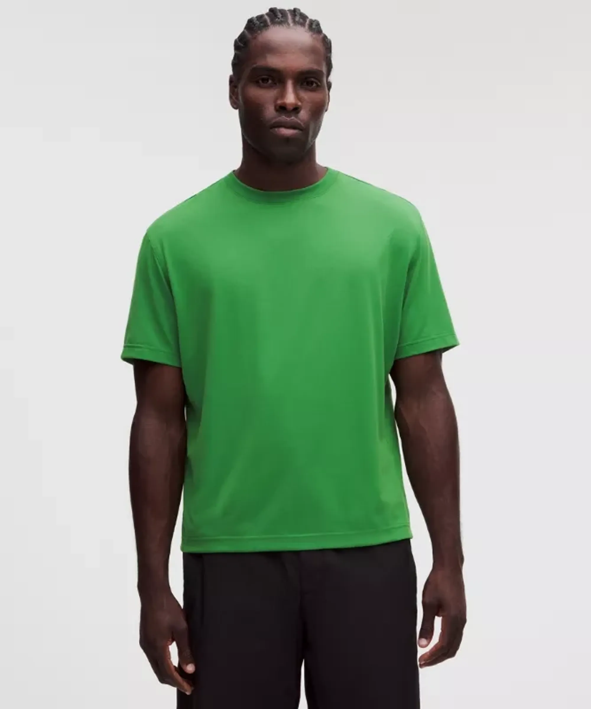lululemon – Men's EasySet Training Short-Sleeve Shirt – Color Green – Size XS