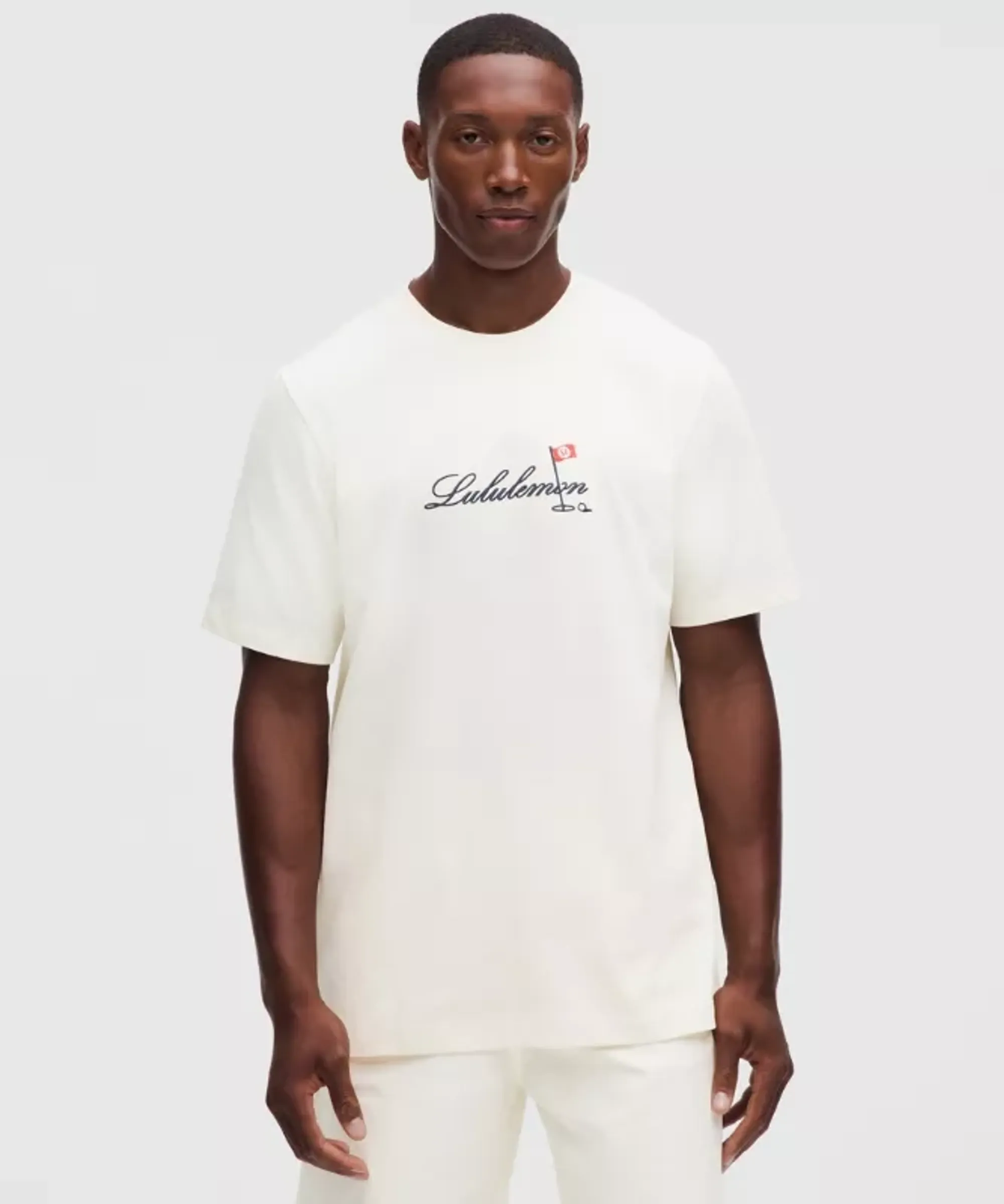lululemon – Men's Heavyweight Classic-Fit T-Shirt Golf Flag – Color White – Size Medium