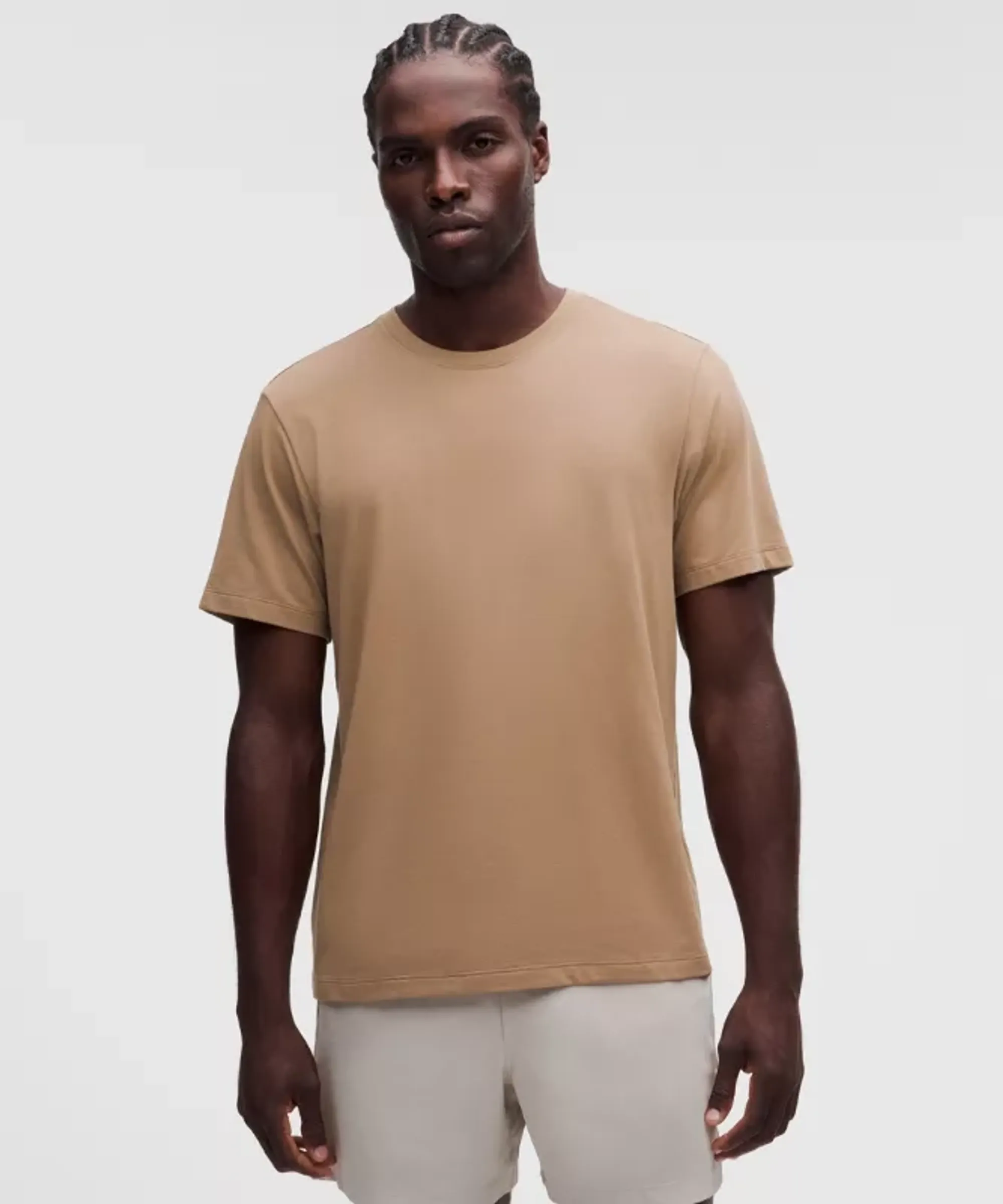 lululemon – Men's Zeroed In Short-Sleeve Shirt – Color Khaki – Size Small