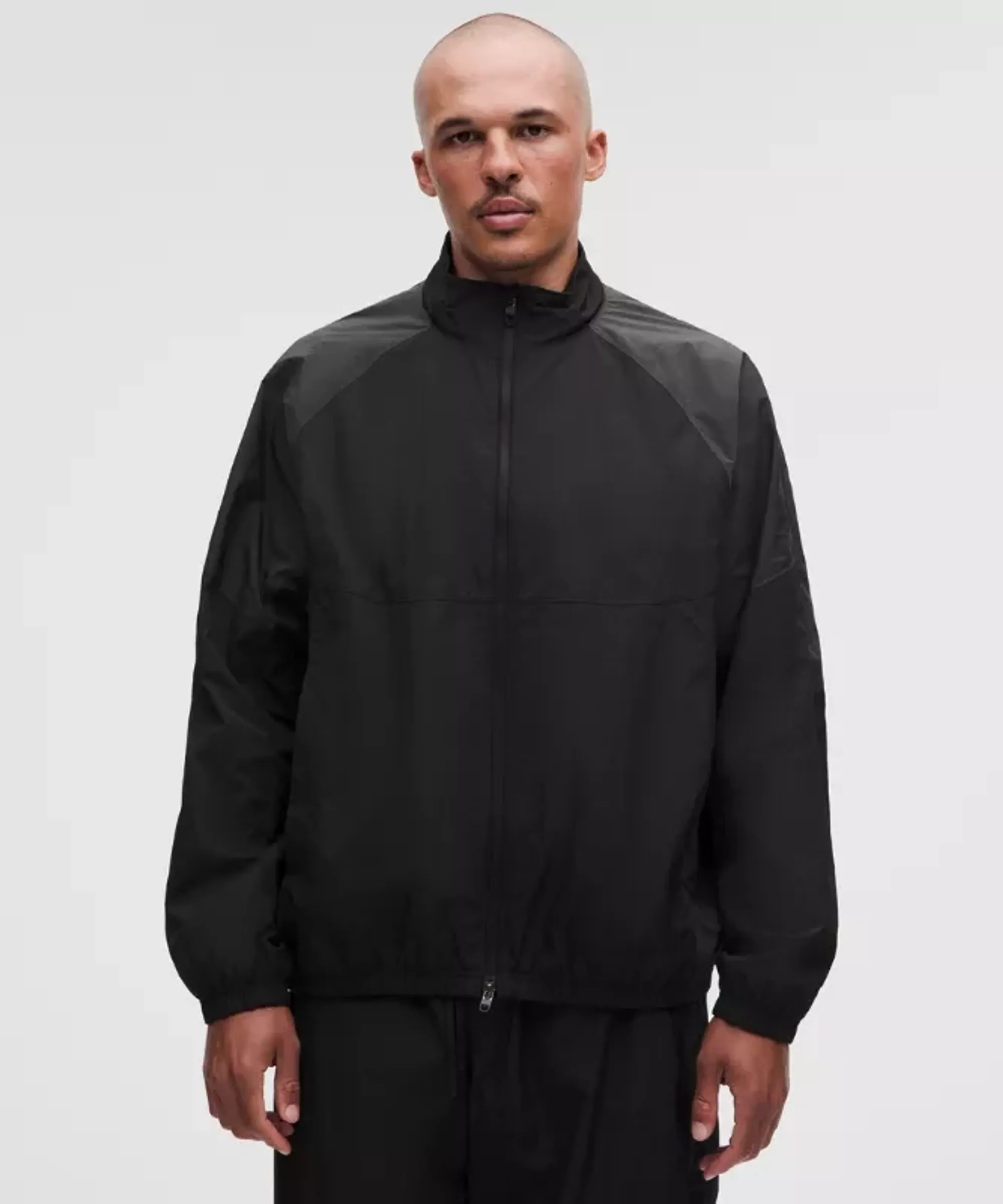lululemon – Men's Nylon Oversized Track Jacket – Color Black/Grey – Size Small