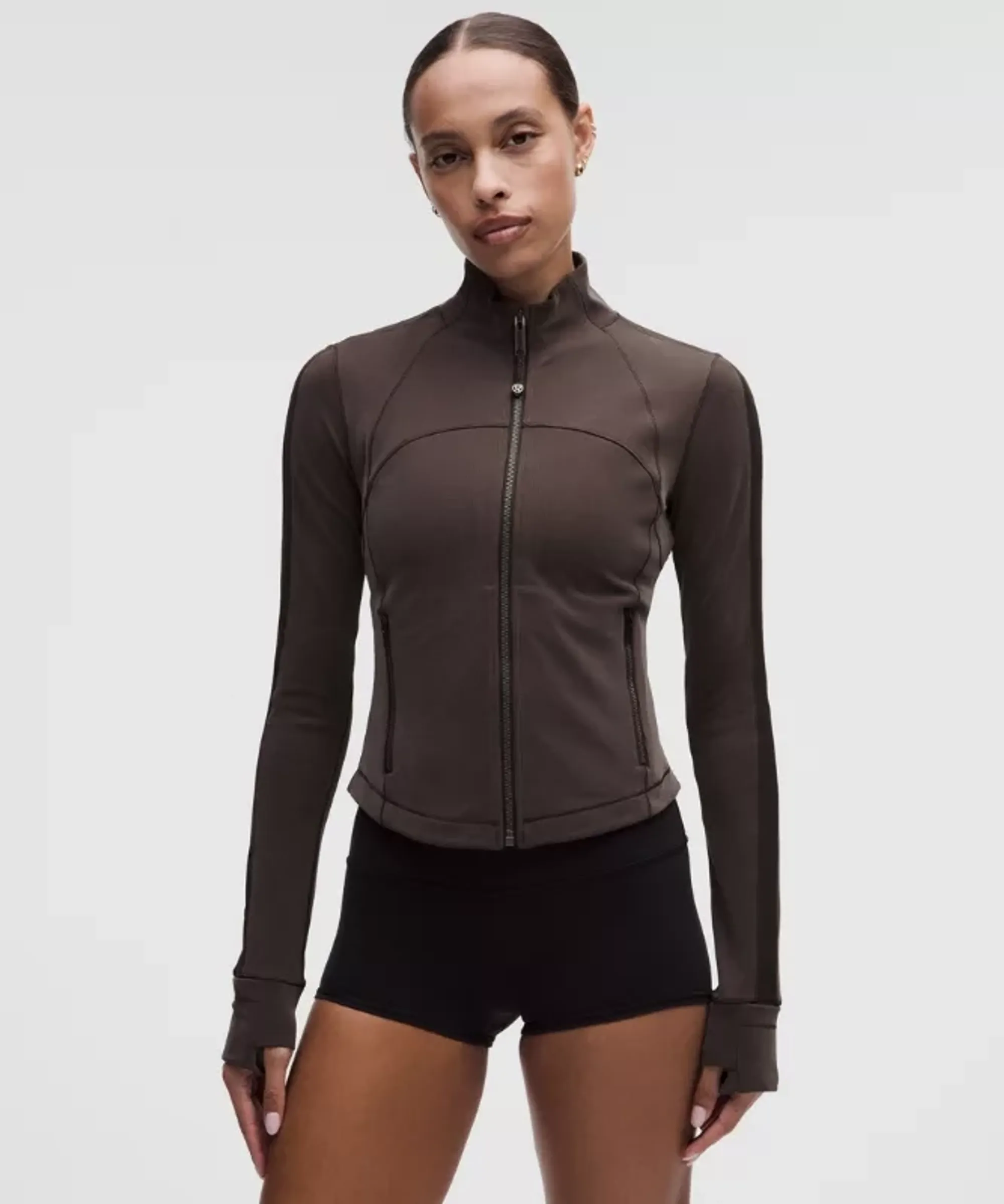 lululemon – Women's Define Jacket Micro-Rib Drapey Softstreme – Color Brown – Size 6