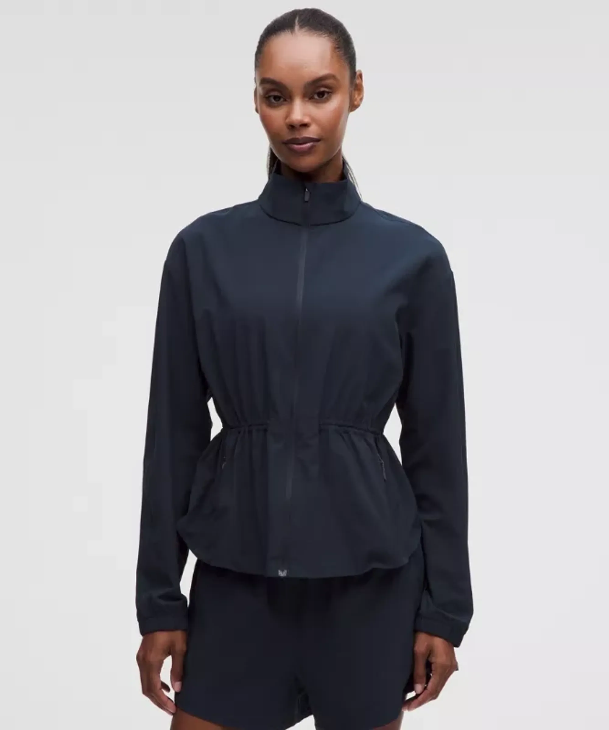 lululemon – Women's UV-Protective Cinch-Waist Running Jacket – Color Blue – Size Small