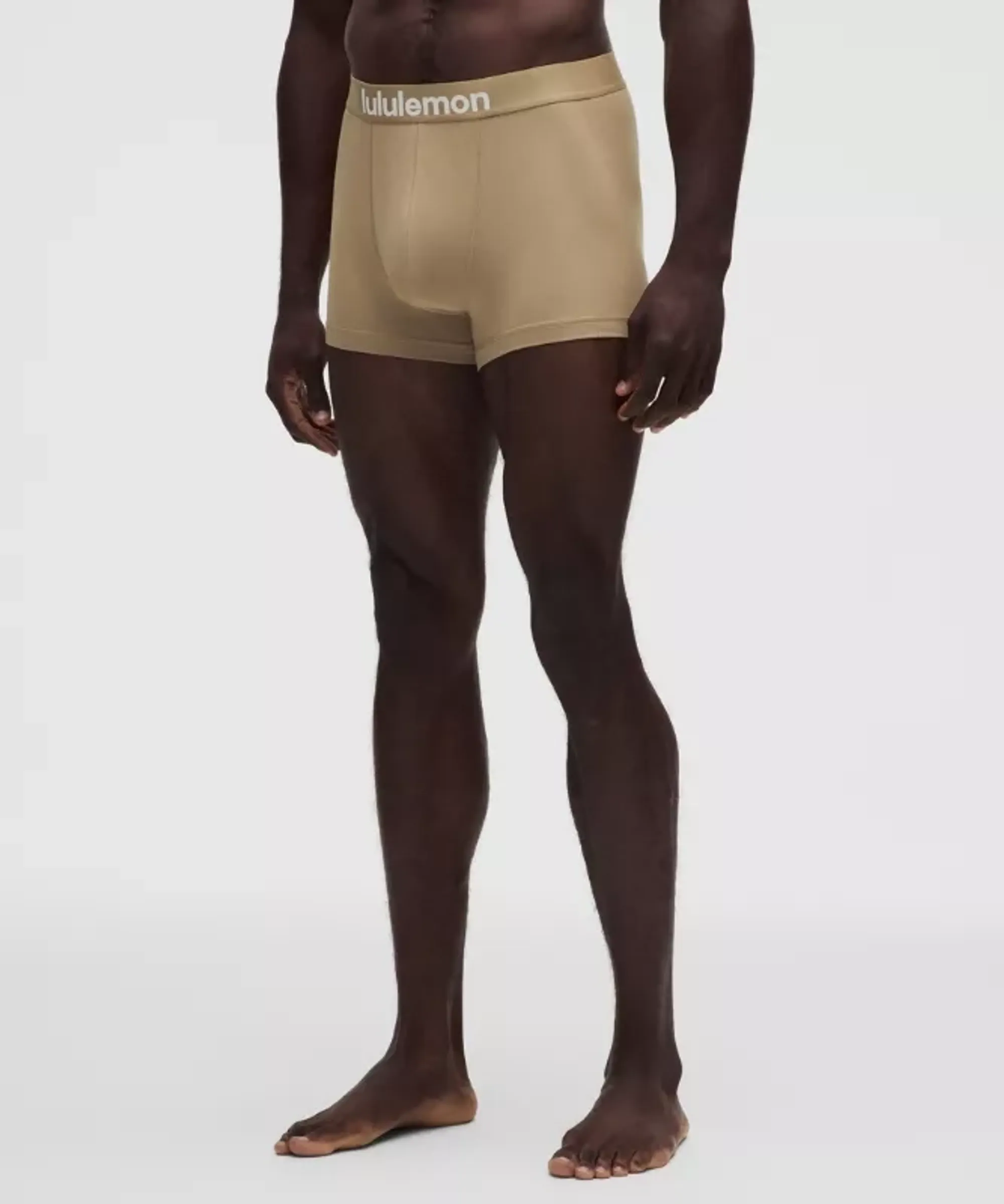 lululemon – Men's Always In Motion Boxers Briefs – 3" – Color Khaki – Size Small