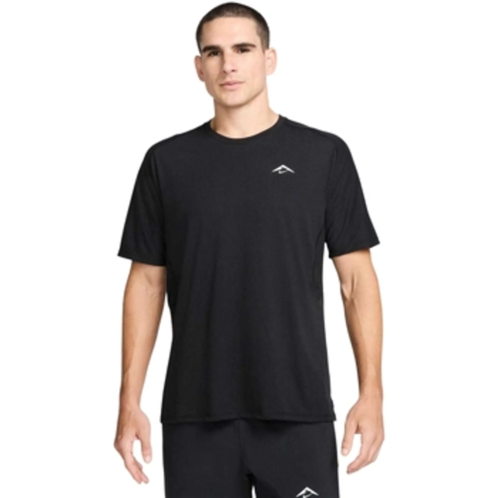 Nike  Trail Solar Chase  men's T shirt in Black